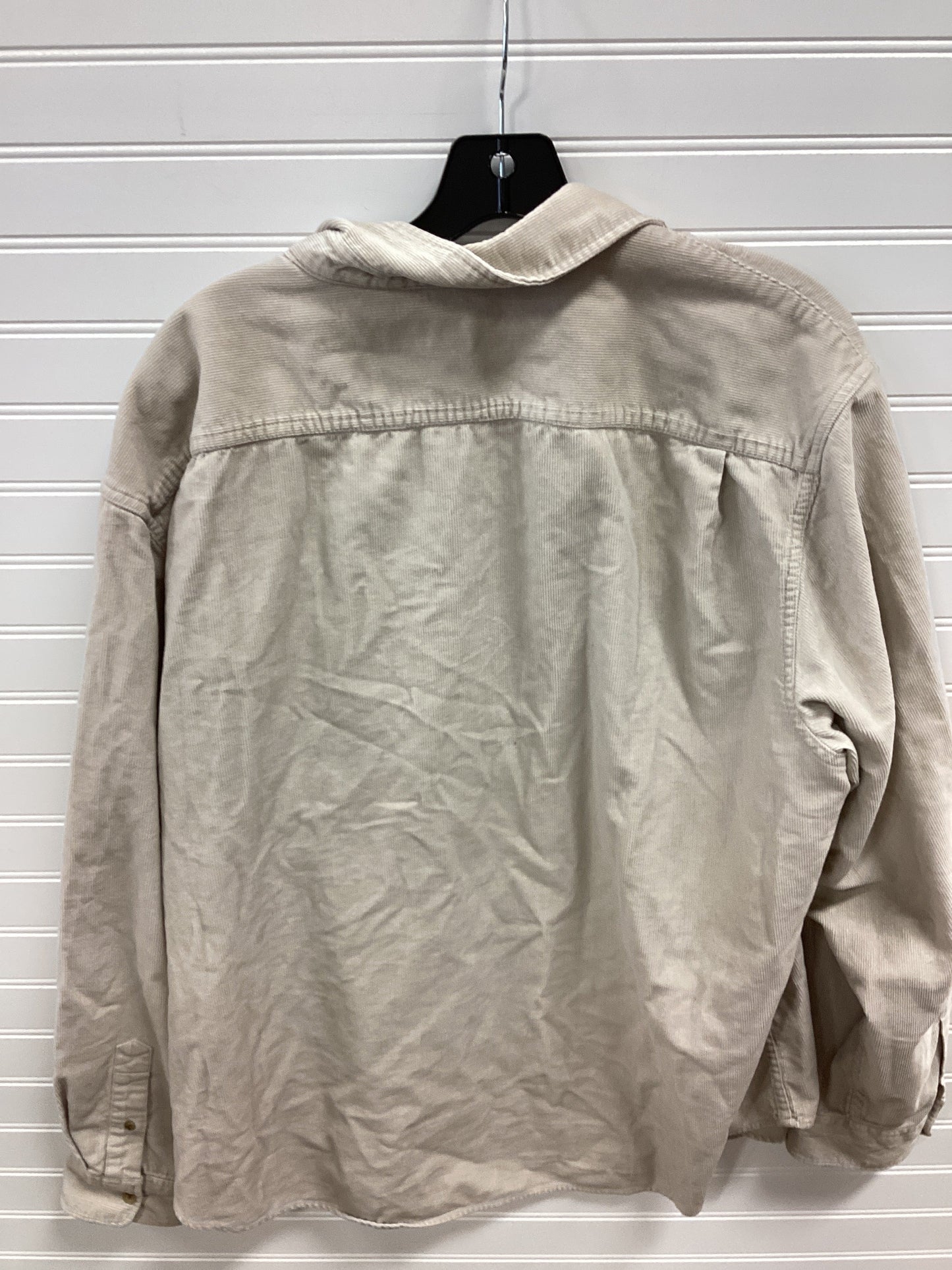 Jacket Shirt By Old Navy In Tan, Size:Xxl