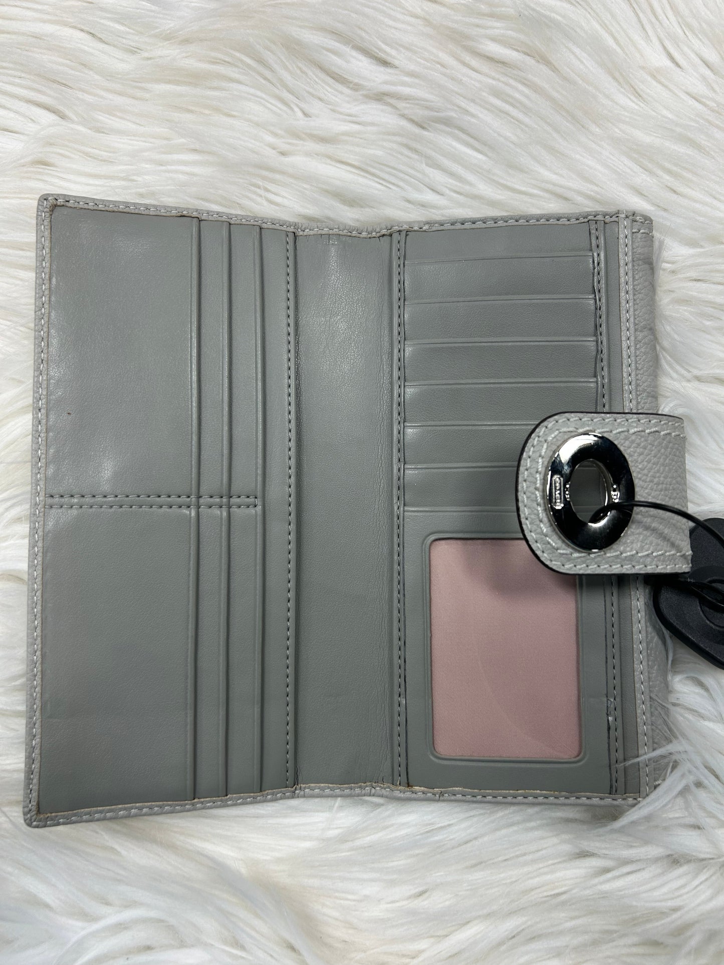Wallet Designer By Coach In Grey, Size:Medium