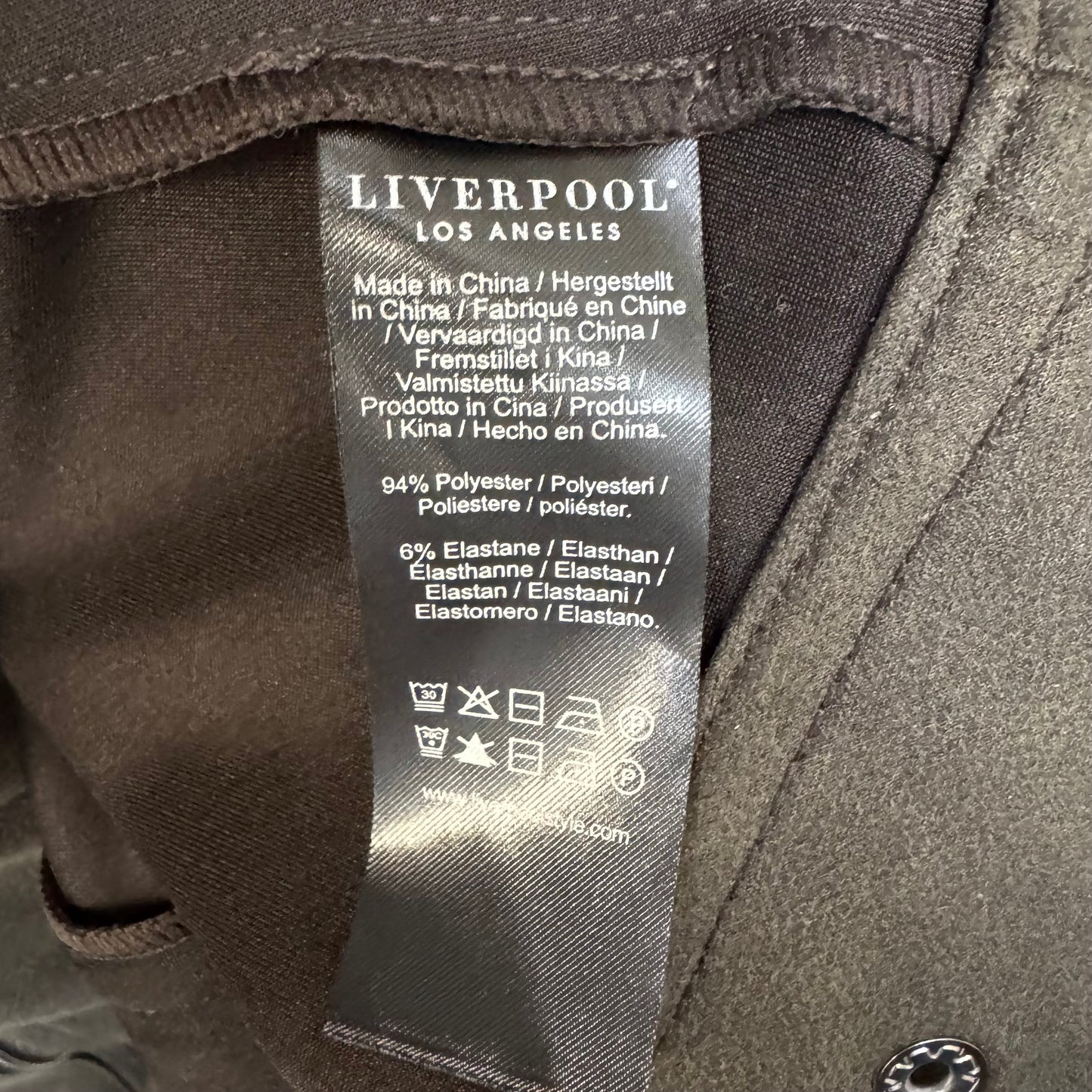 Jacket Moto By Liverpool In Green, Size: 2x