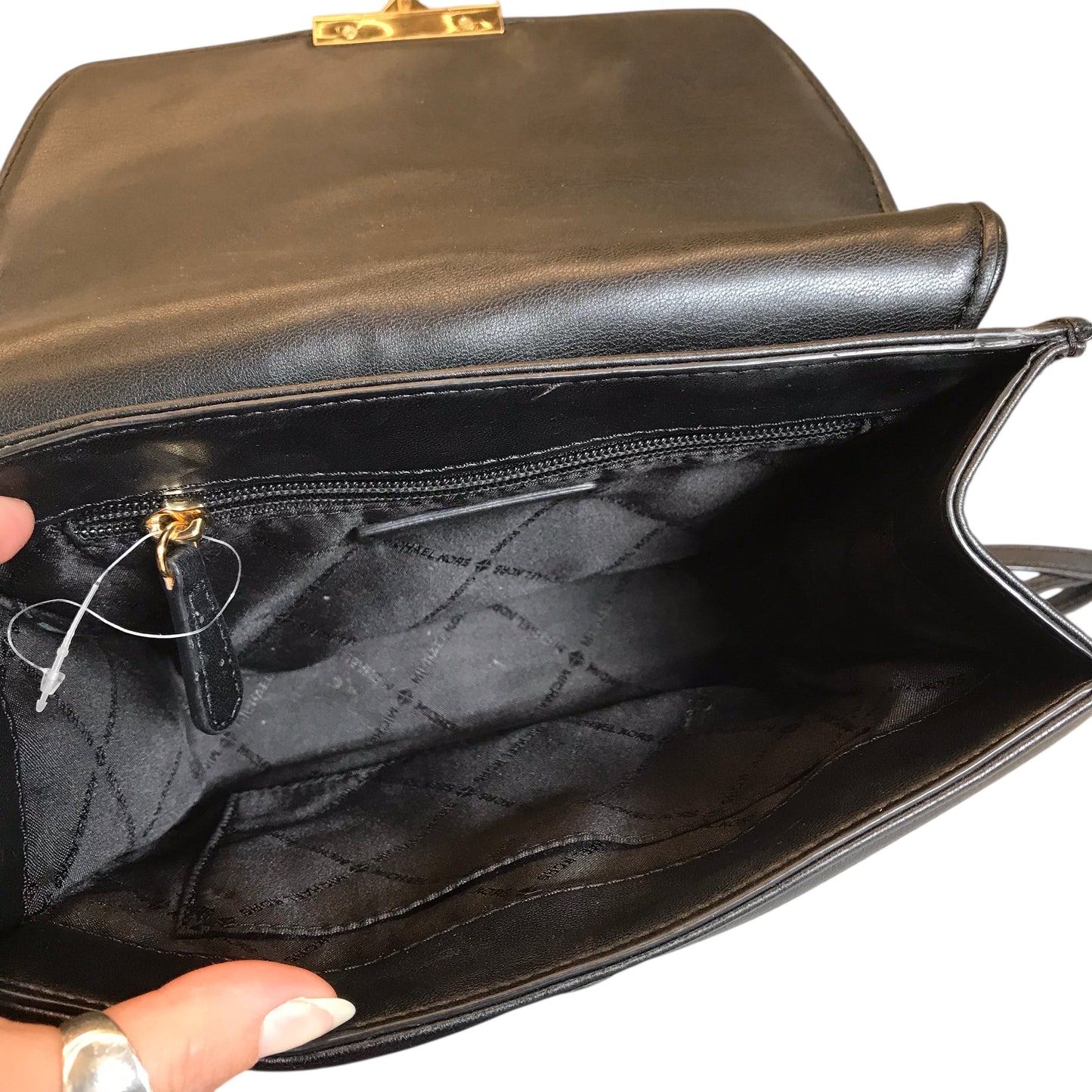 Handbag Designer By Michael Kors In Black, Size:Medium