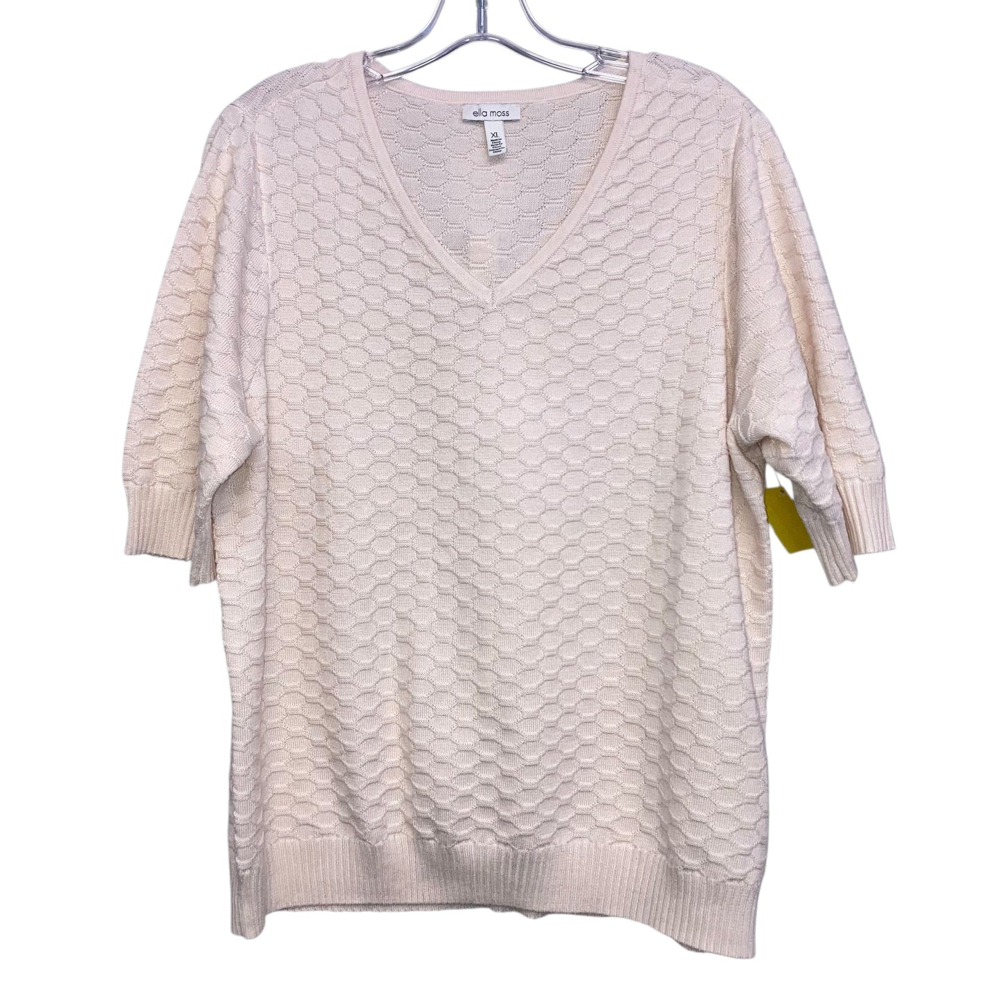 Sweater Ss By Ella Moss In Peach, Size:Xl