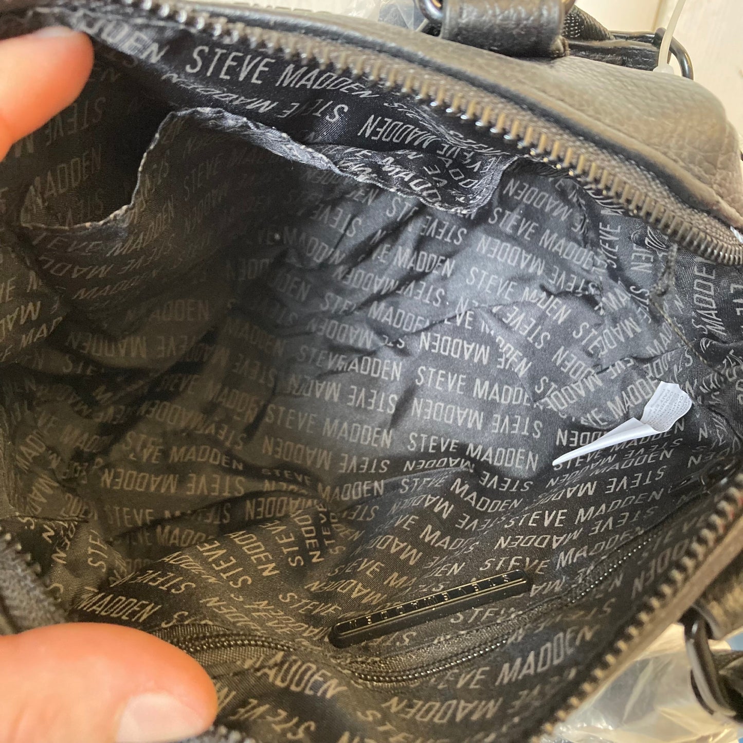 Handbag By Steve Madden In Black, Size:Small