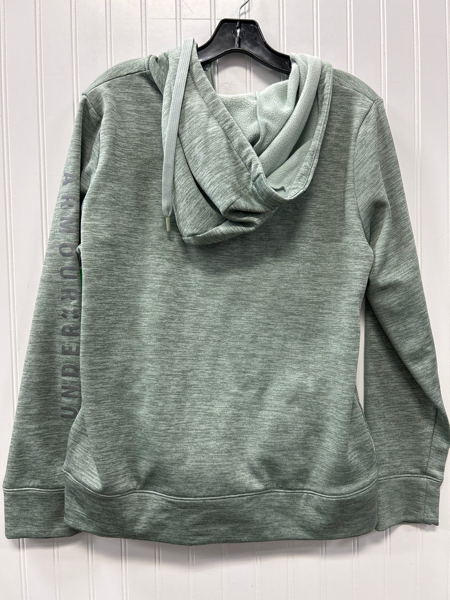 Sweatshirt Hoodie By Under Armour In Green, Size:M