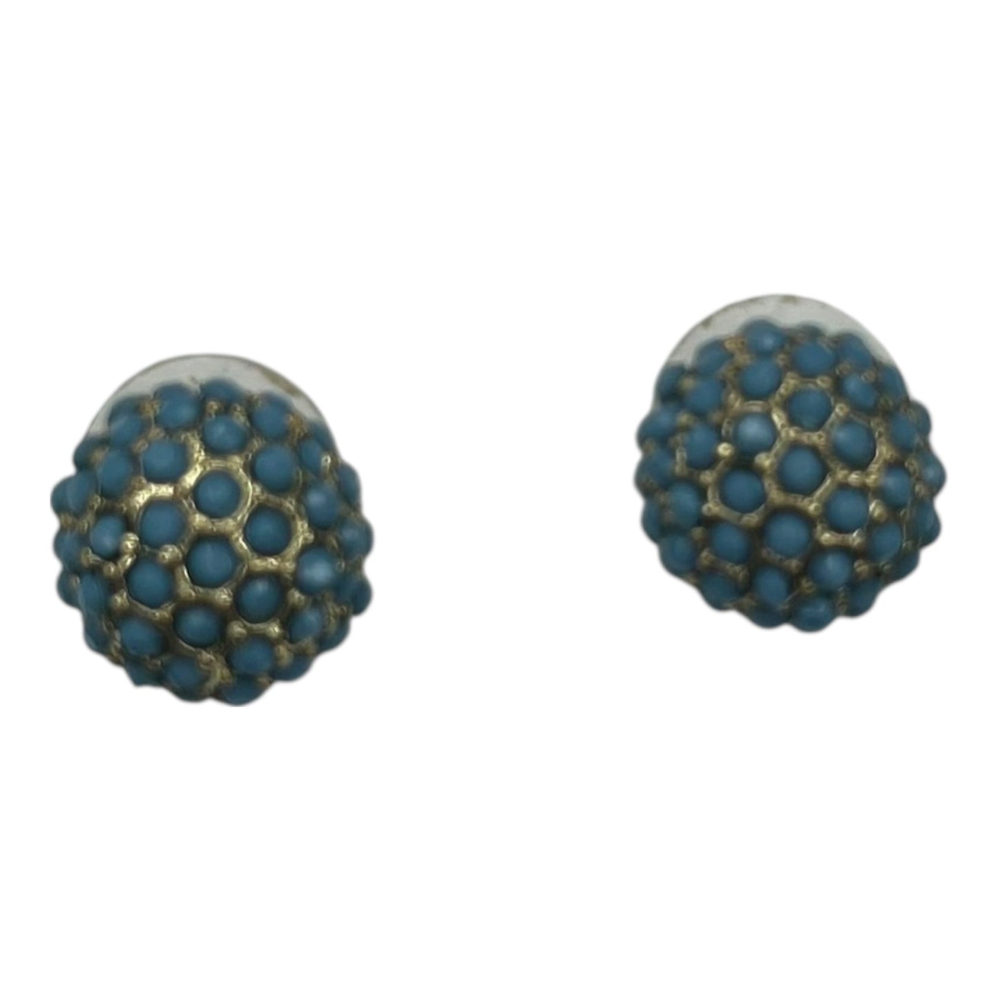Earrings Stud By Clothes Mentor In Blue & Gold