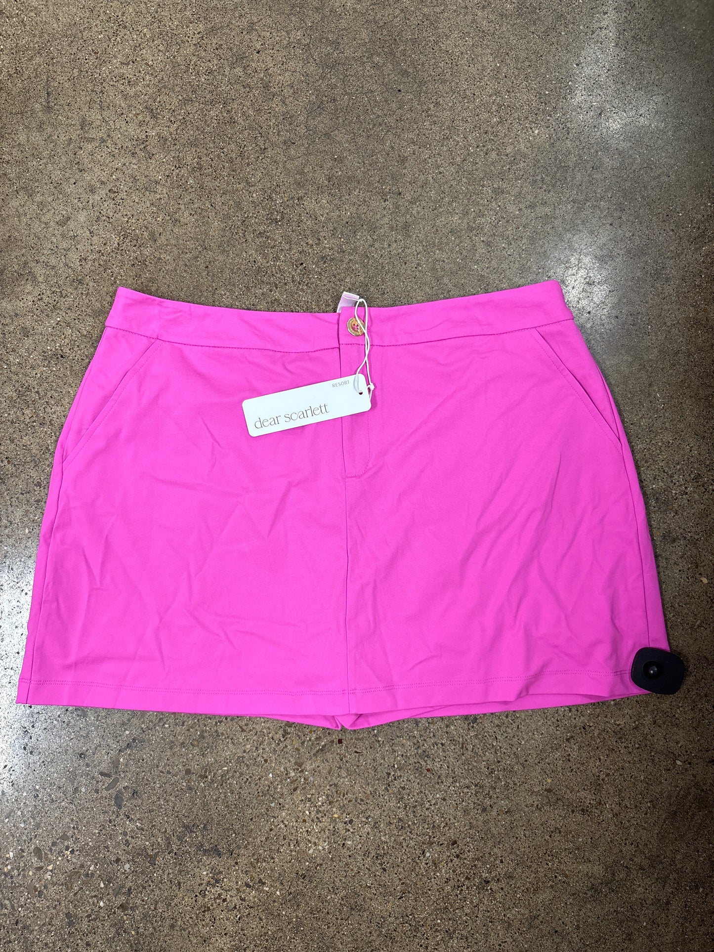 Skort By Dear Scarlett In Pink, Size:Xl