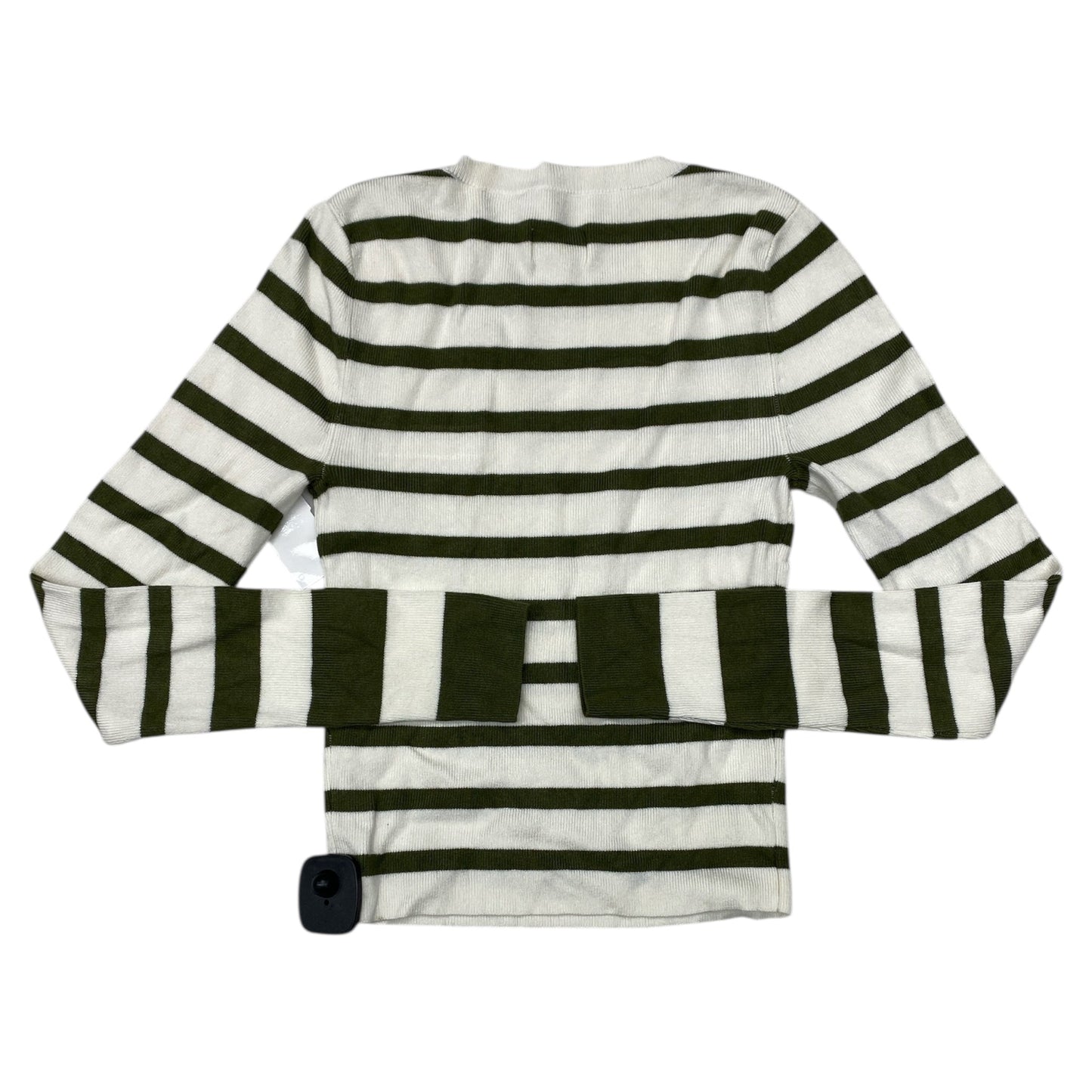 Sweater By Maeve In Green & White, Size:Xs