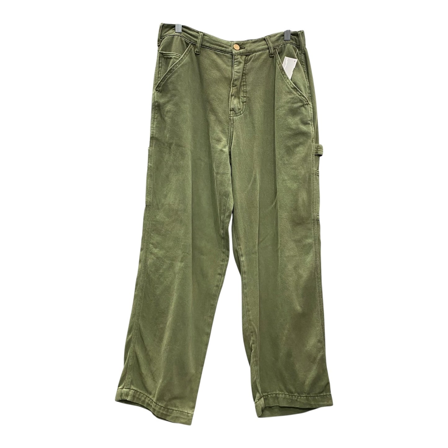 Jeans Wide Leg By One 5 One In Green, Size:12