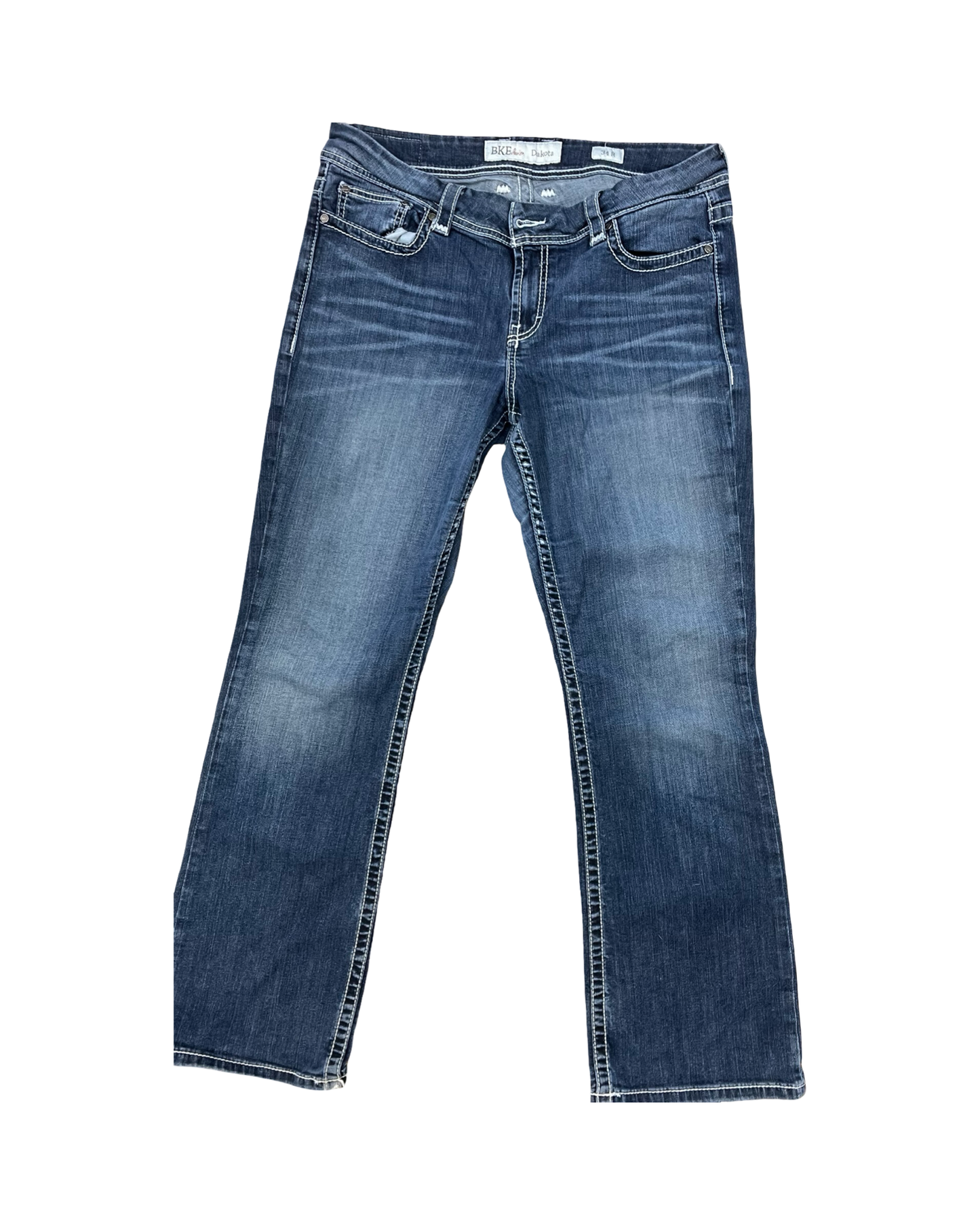 Jeans Boot Cut By Bke In Blue Denim, Size:18