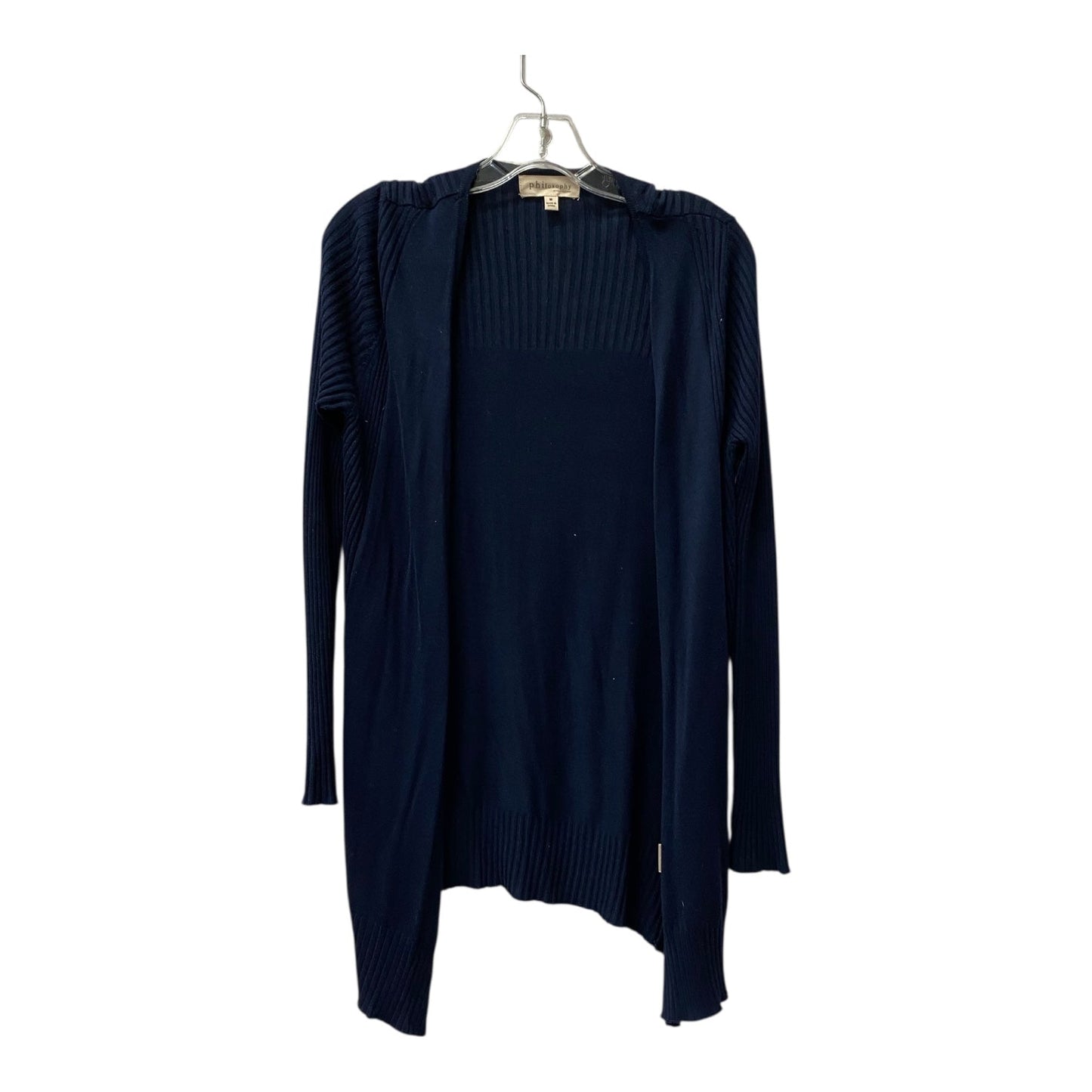 Sweater Cardigan By Philosophy In Navy, Size:M