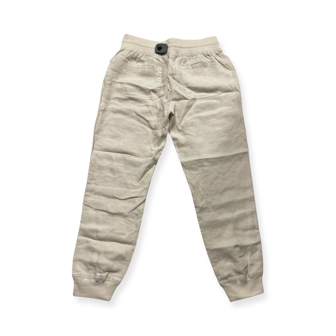 Pants Linen By C And C In Cream, Size:M