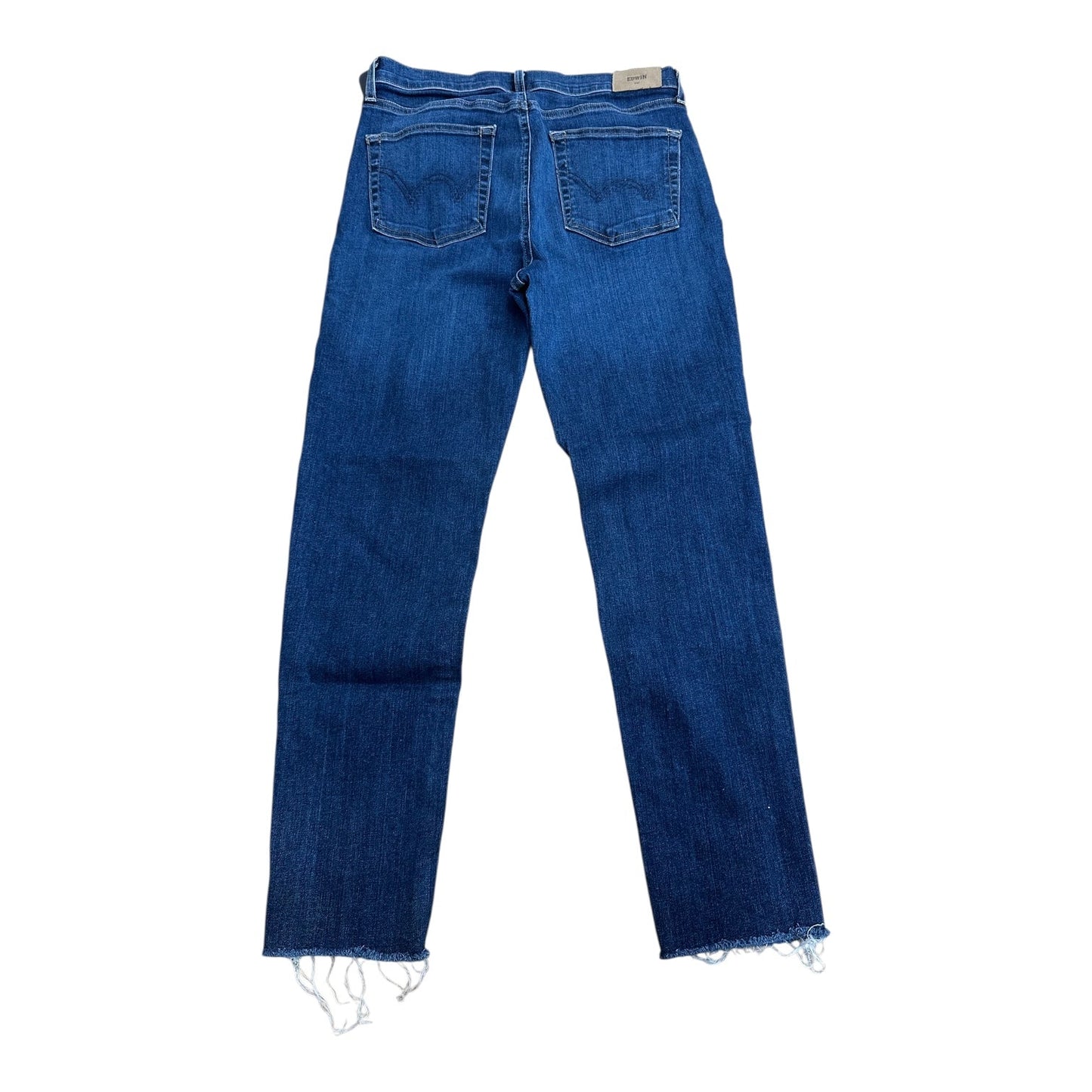 Jeans Straight By Edwin In Blue Denim, Size:8