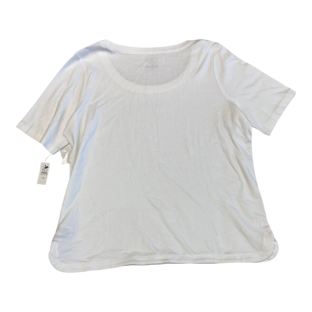 Top Ss By Rafaella In White, Size:1X