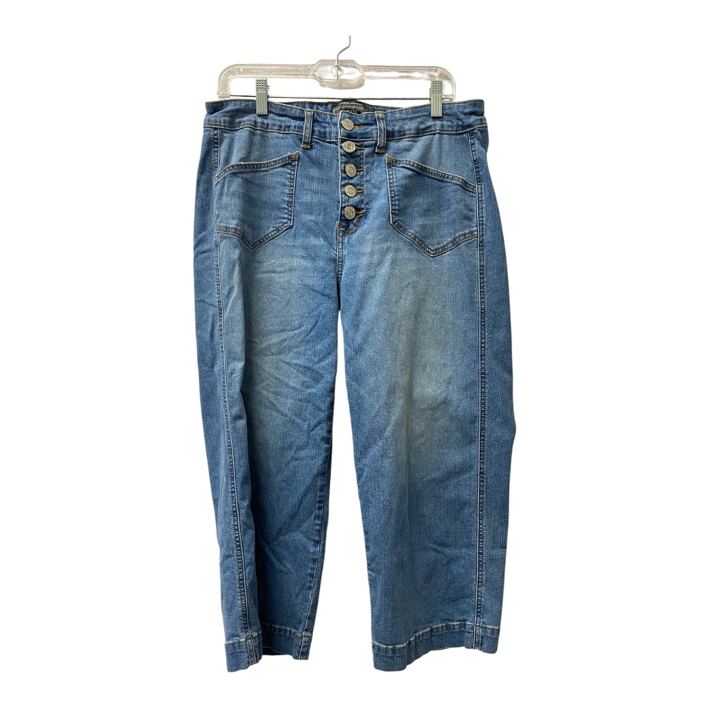 Jeans Cropped By Torrid In Blue Denim, Size:12