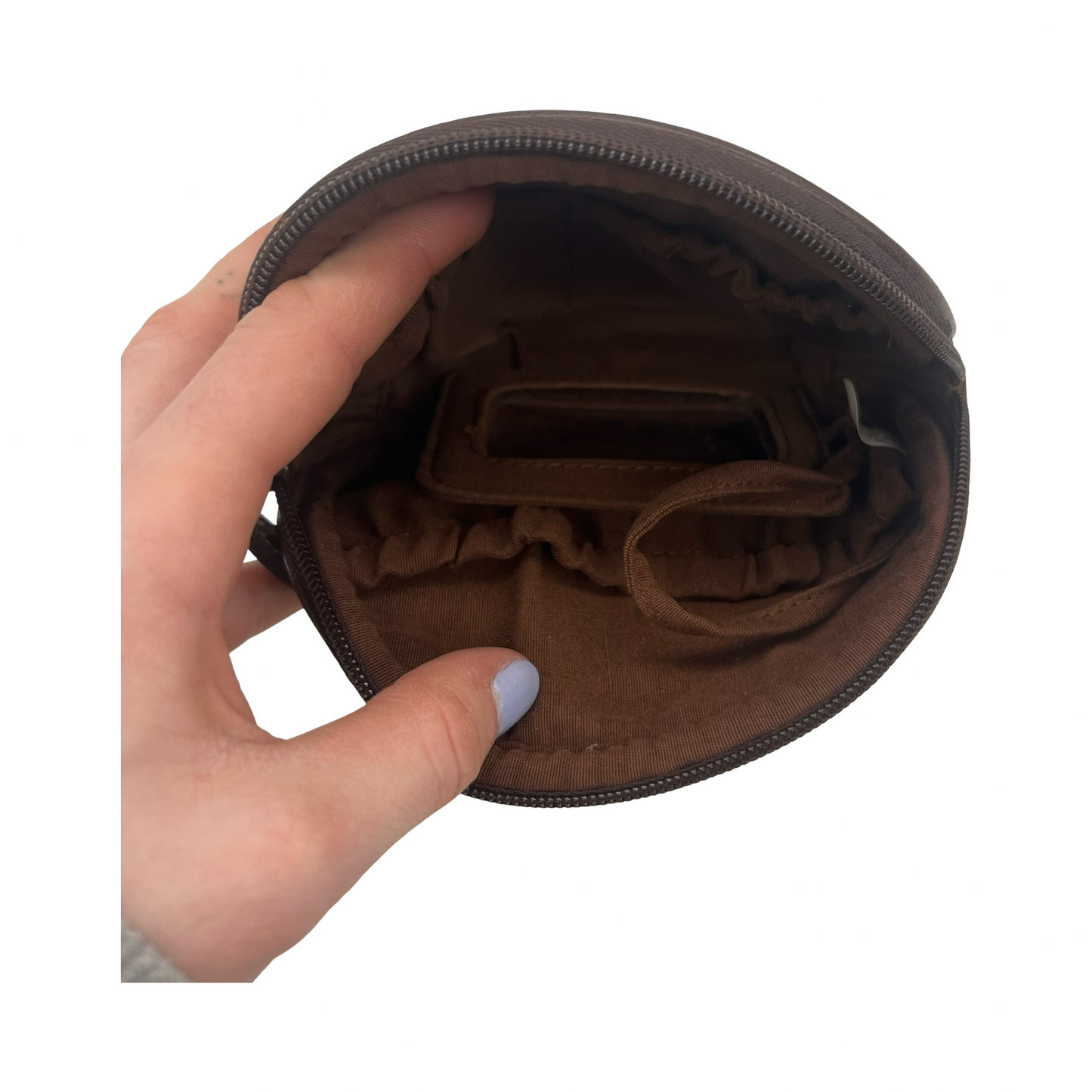 Makeup Bag By Clothes Mentor In Brown, Size:Small