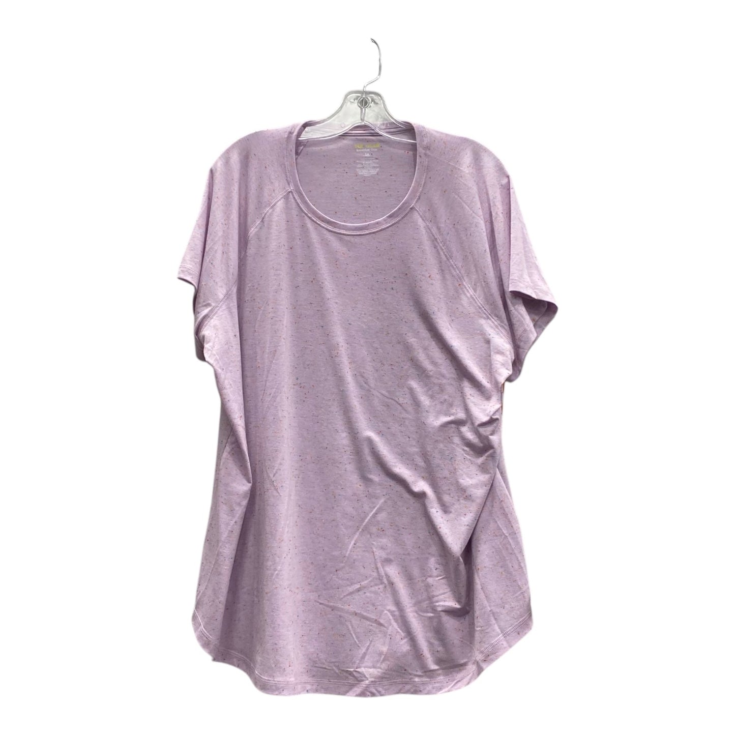 Athletic Top Ss By Tek Gear In Purple, Size:1X