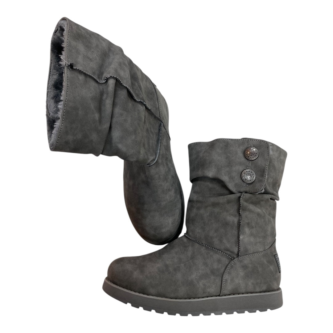 Boots Snow By Skechers In Grey, Size:8.5