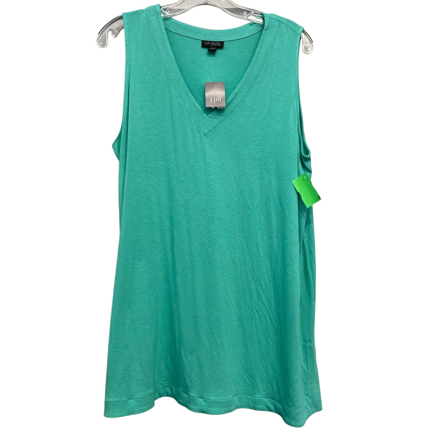 Top Sleeveless Basic By J. Jill In Green, Size:L