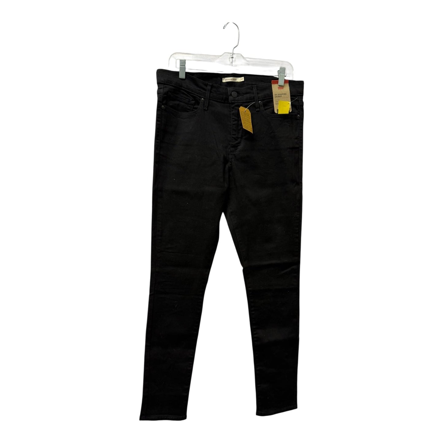 Jeans Skinny By Levis In Black, Size:14