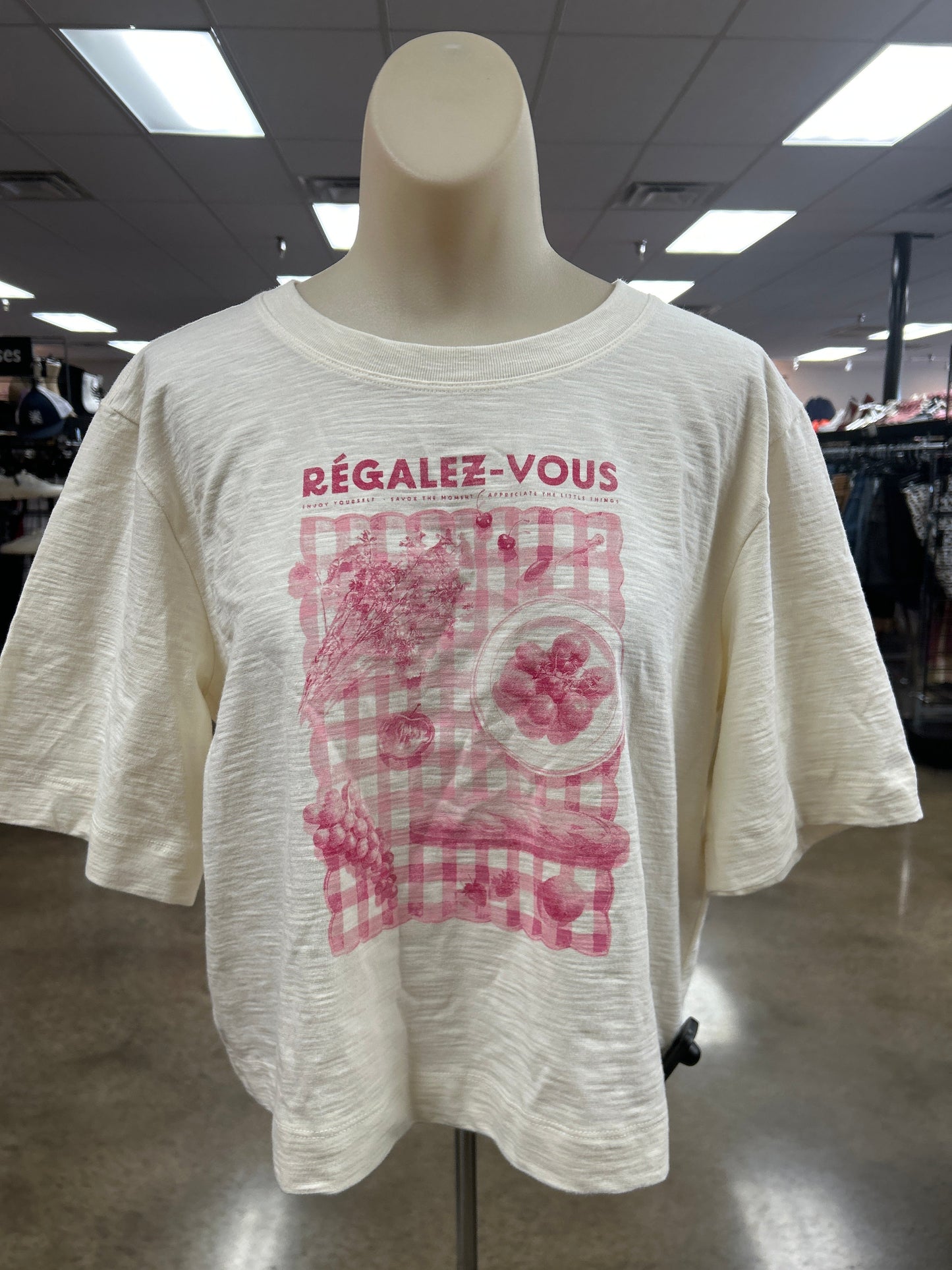 Top Ss By Maeve In Cream, Size:M