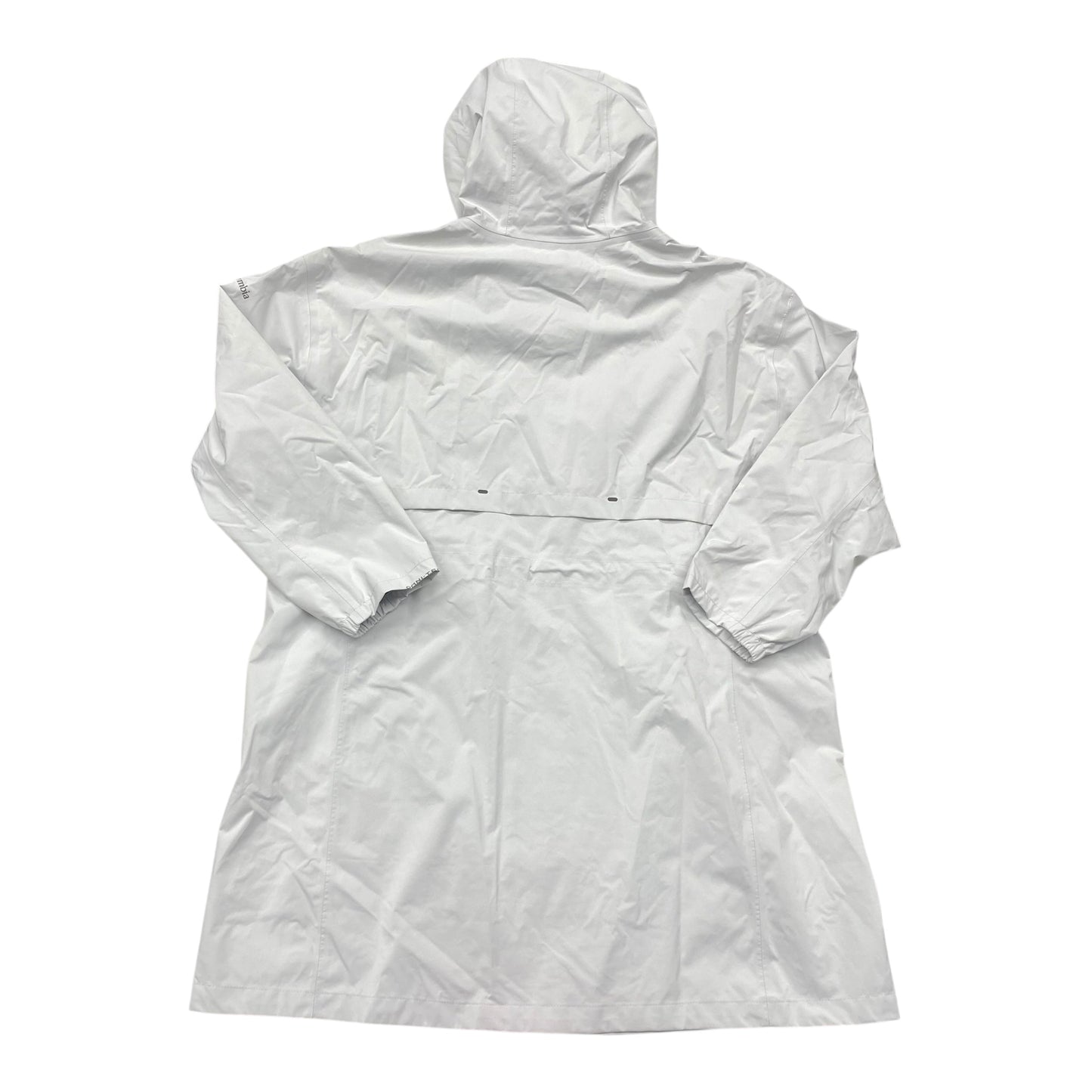 Jacket Windbreaker By Columbia In White, Size:2X