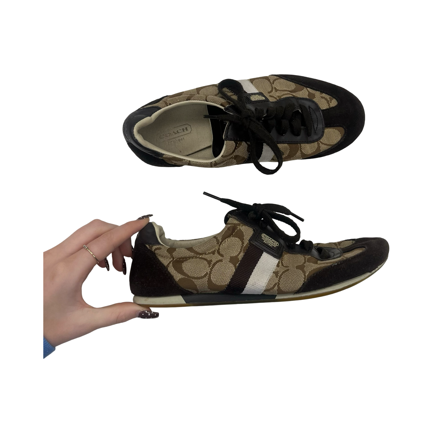 Shoes Designer By Coach In Brown, Size:6.5