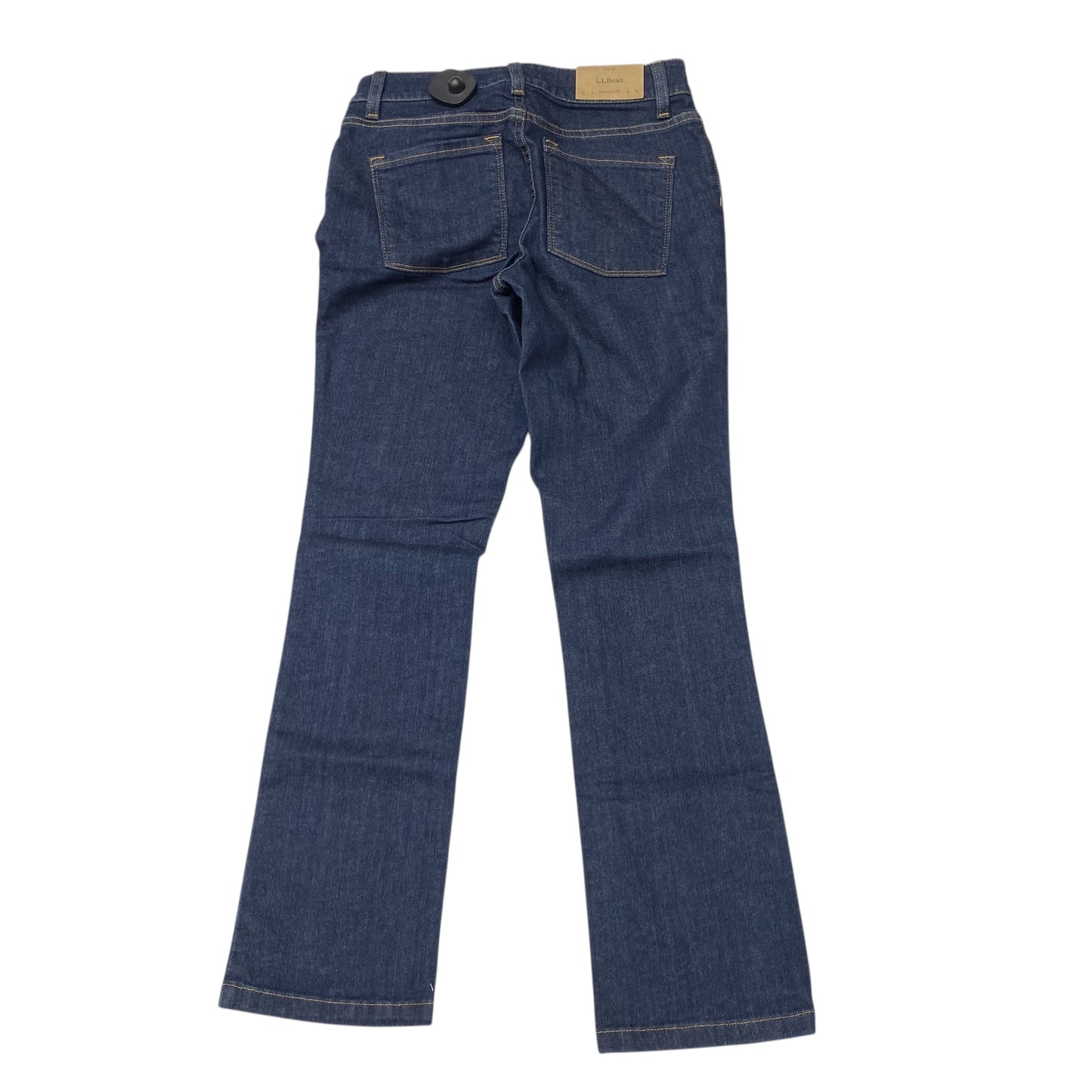 Jeans Straight By L.L. Bean In Blue Denim, Size:4P