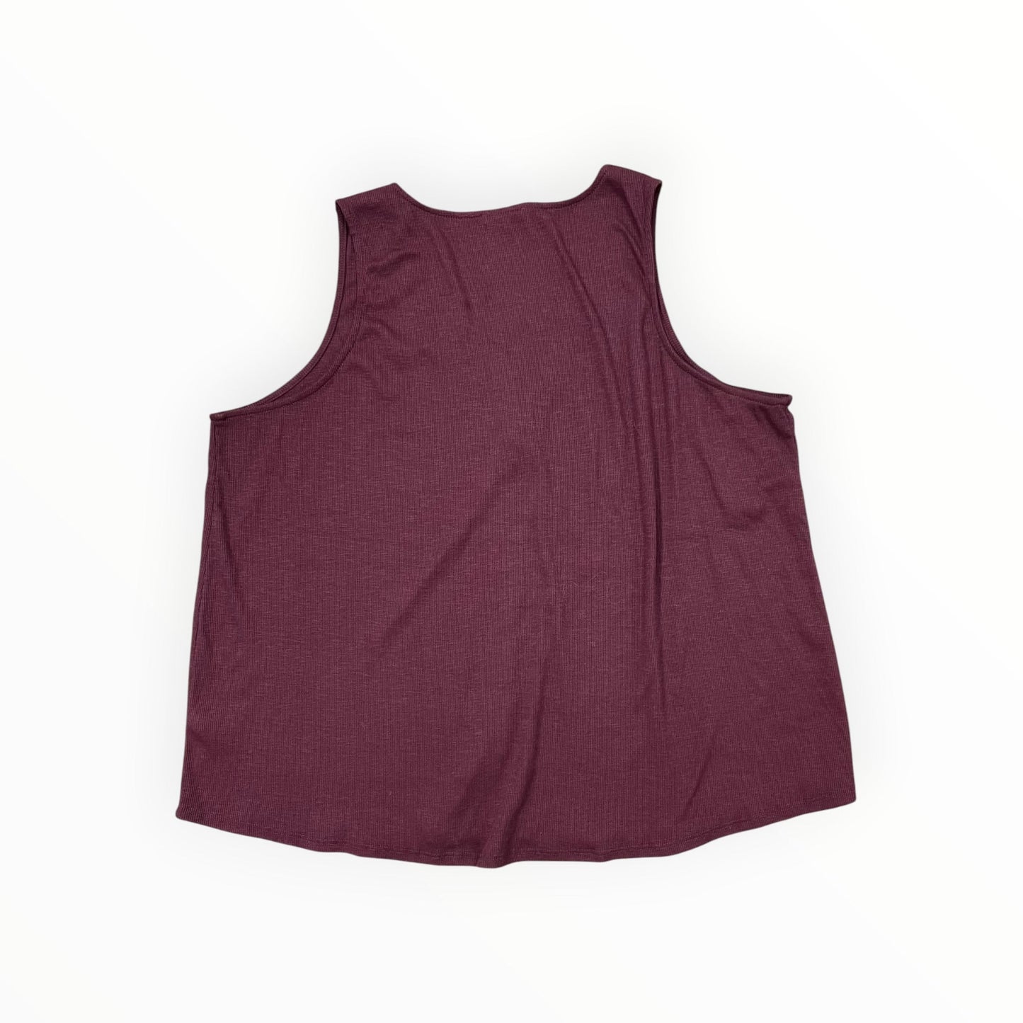 Top Sleeveless By Maurices In Maroon, Size:3X