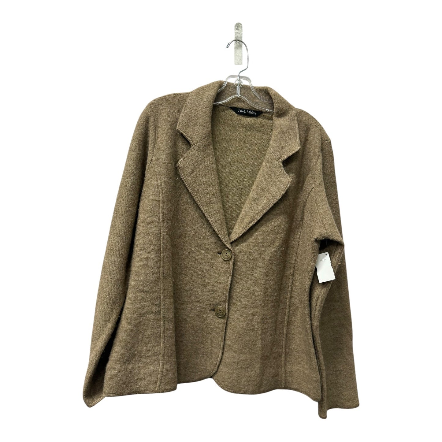 Blazer By Jane Ashley In Brown, Size:L