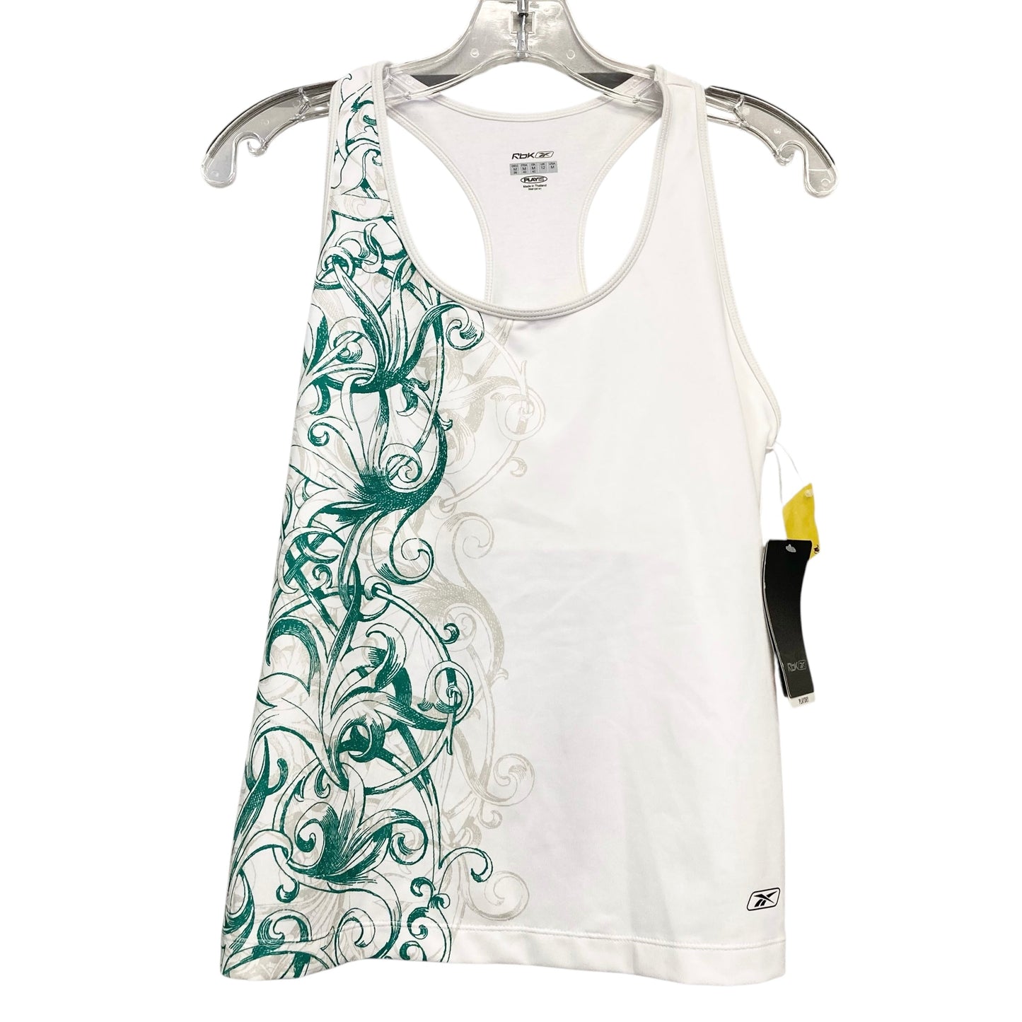 Athletic Tank Top By Reebok In White, Size:M