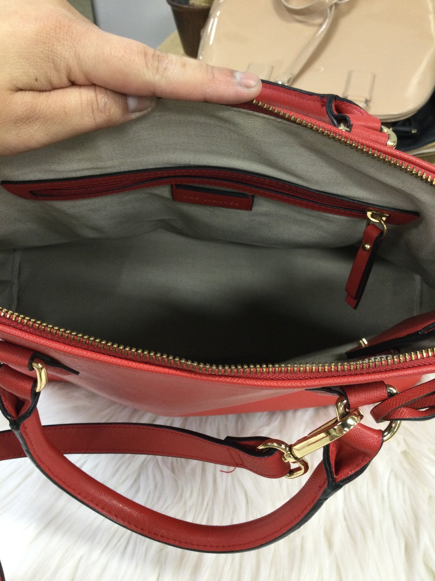 Handbag By Limited In Red, Size:Large