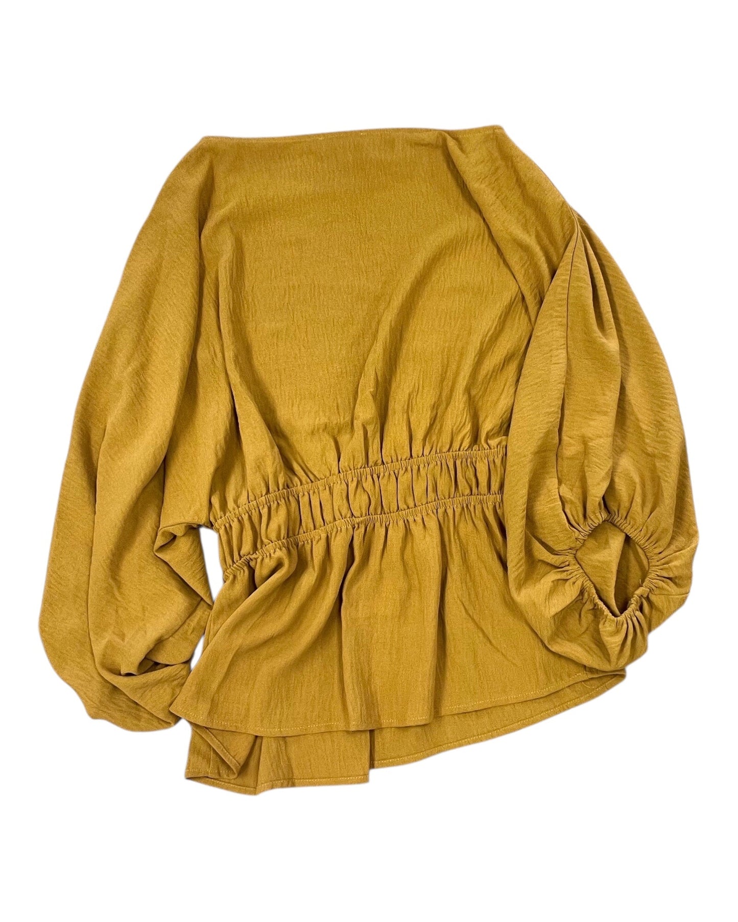 Top Ls By Oddi In Gold, Size:S