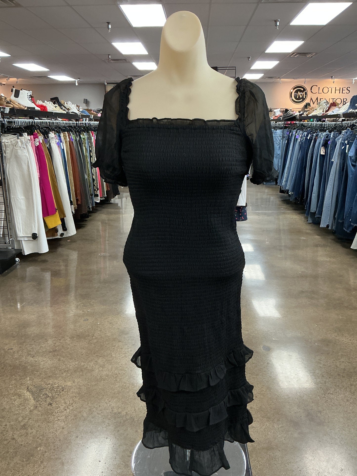 Dress Casual Maxi By Abercrombie And Fitch In Black, Size:Xs