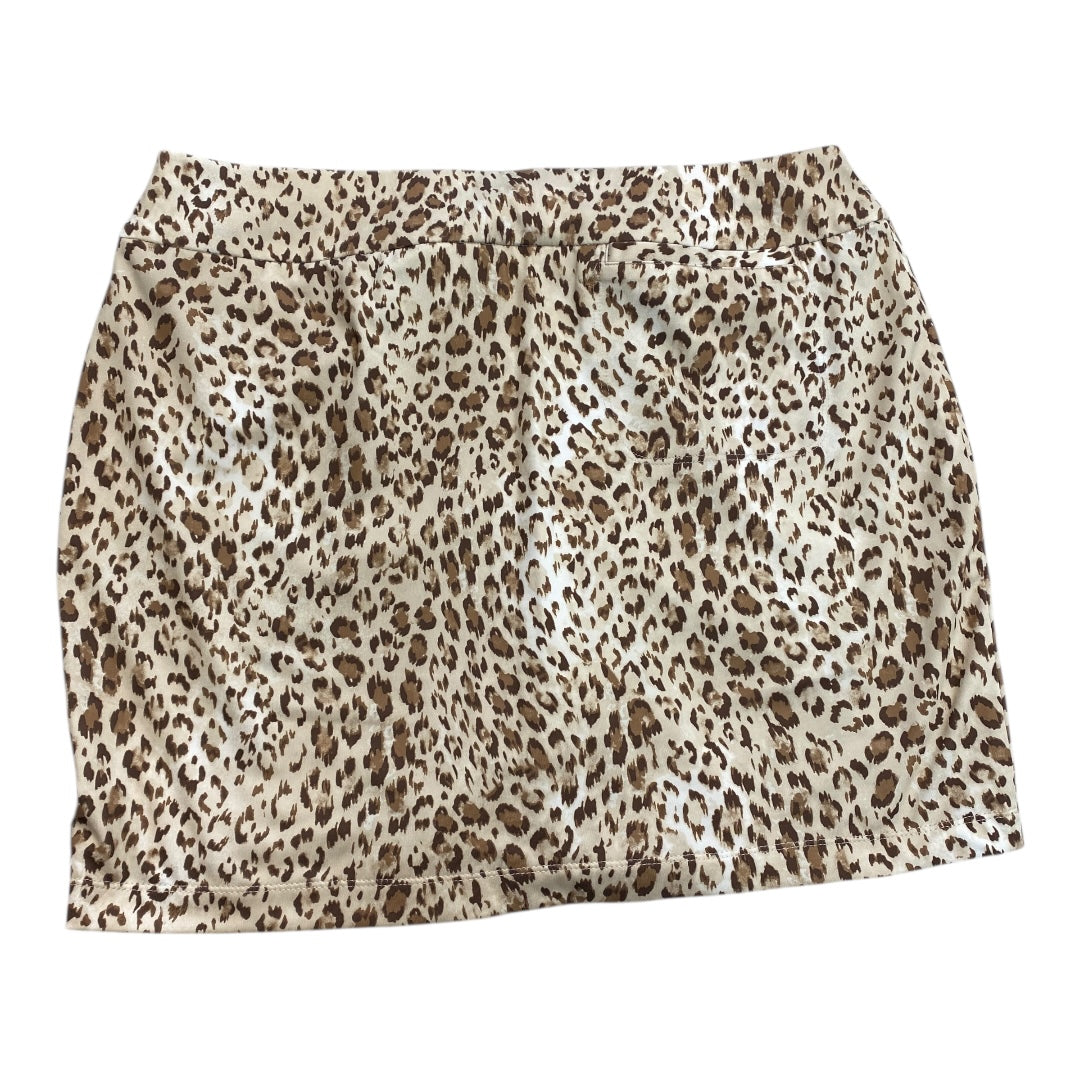 Athletic Skort By Zenergy By Chicos In Animal Print, Size:L