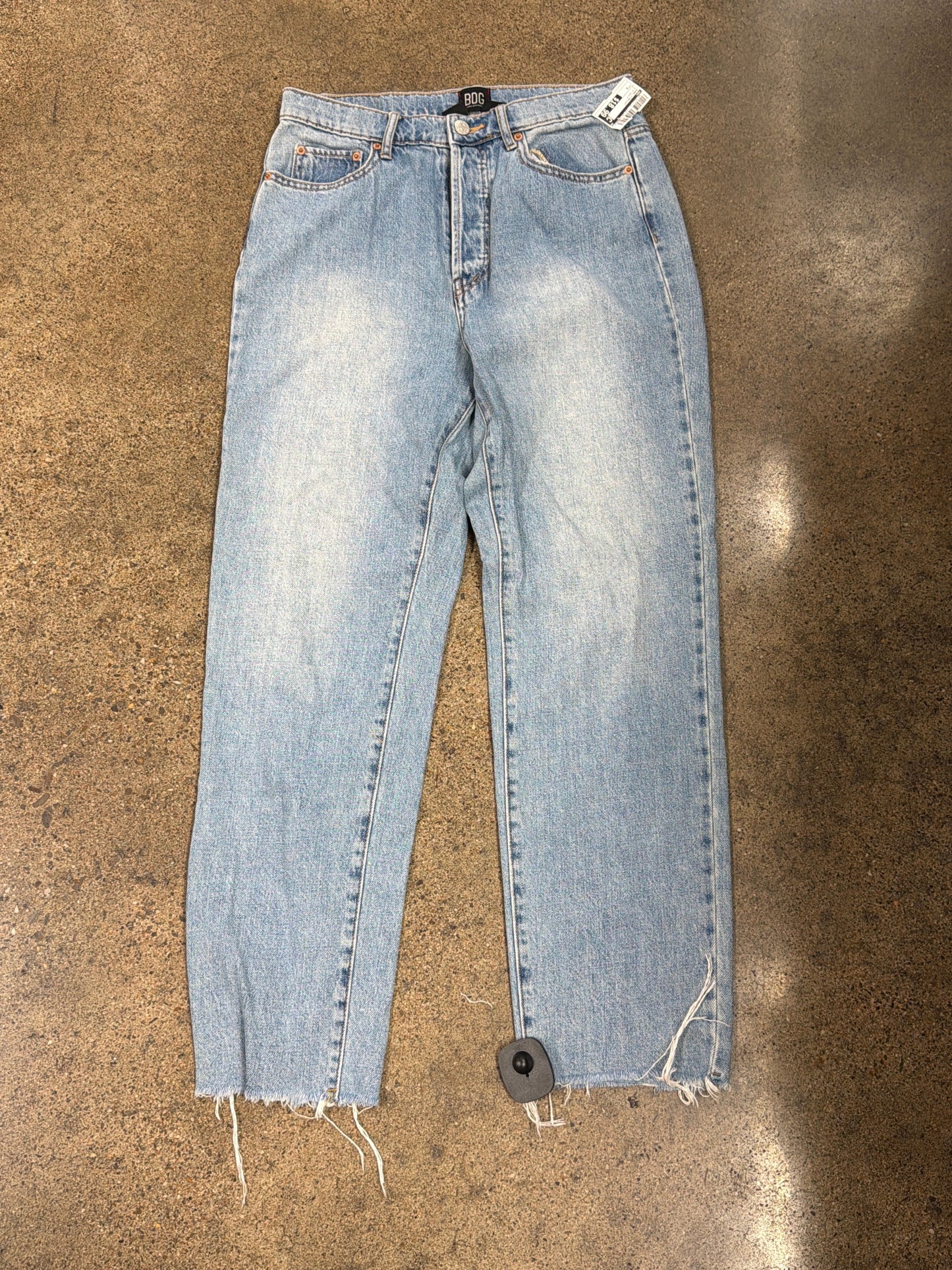 Jeans Straight By Bdg In Blue Denim, Size:6