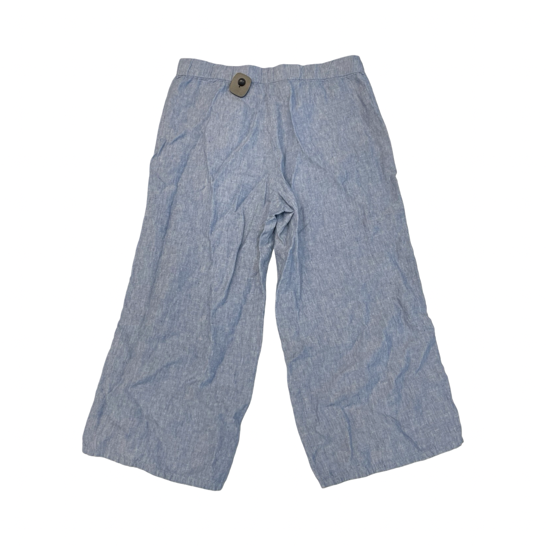 Pants Linen By J. Jill In Blue, Size:Mp