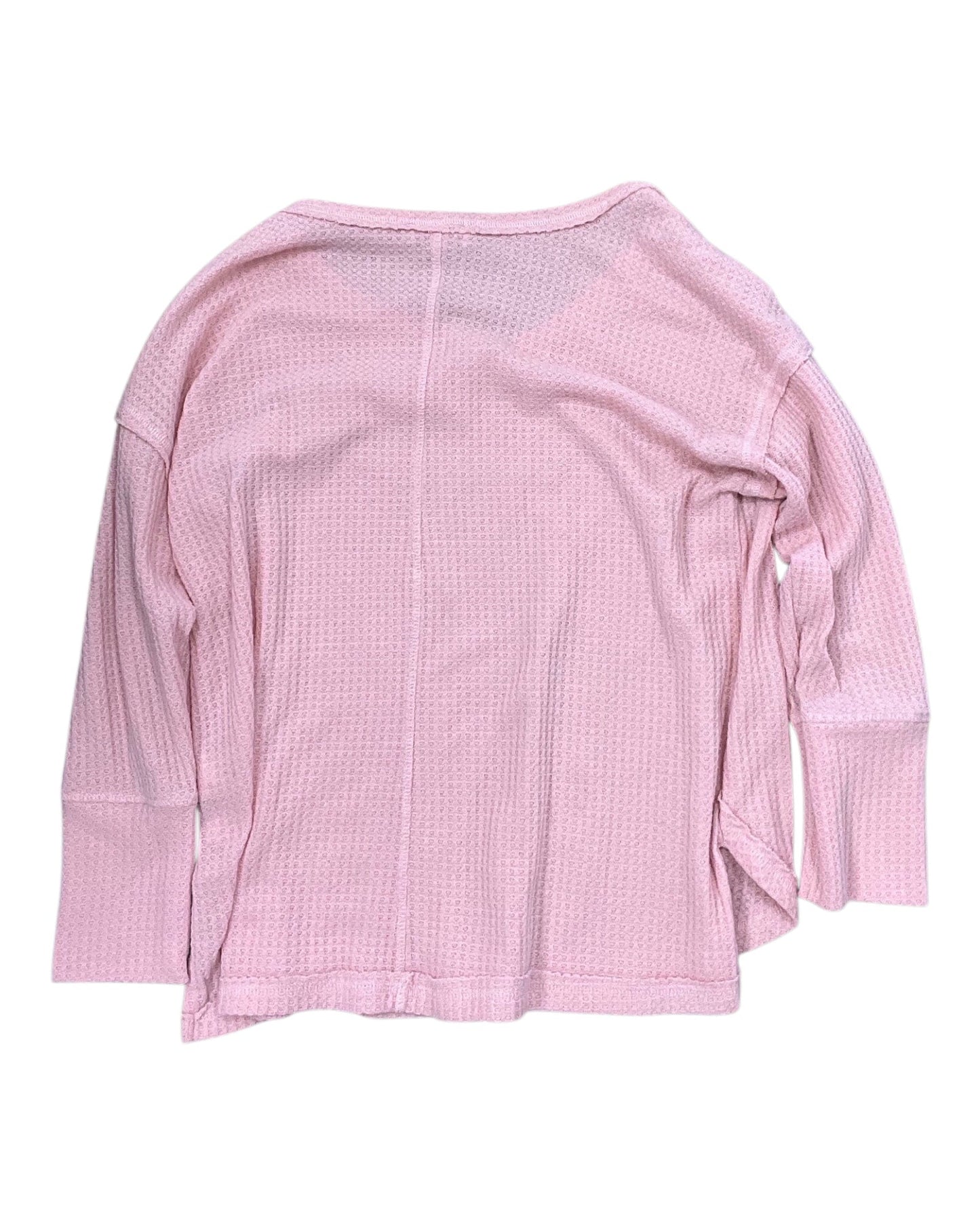 Top 3/4 Sleeve By Vintage America In Pink, Size:M