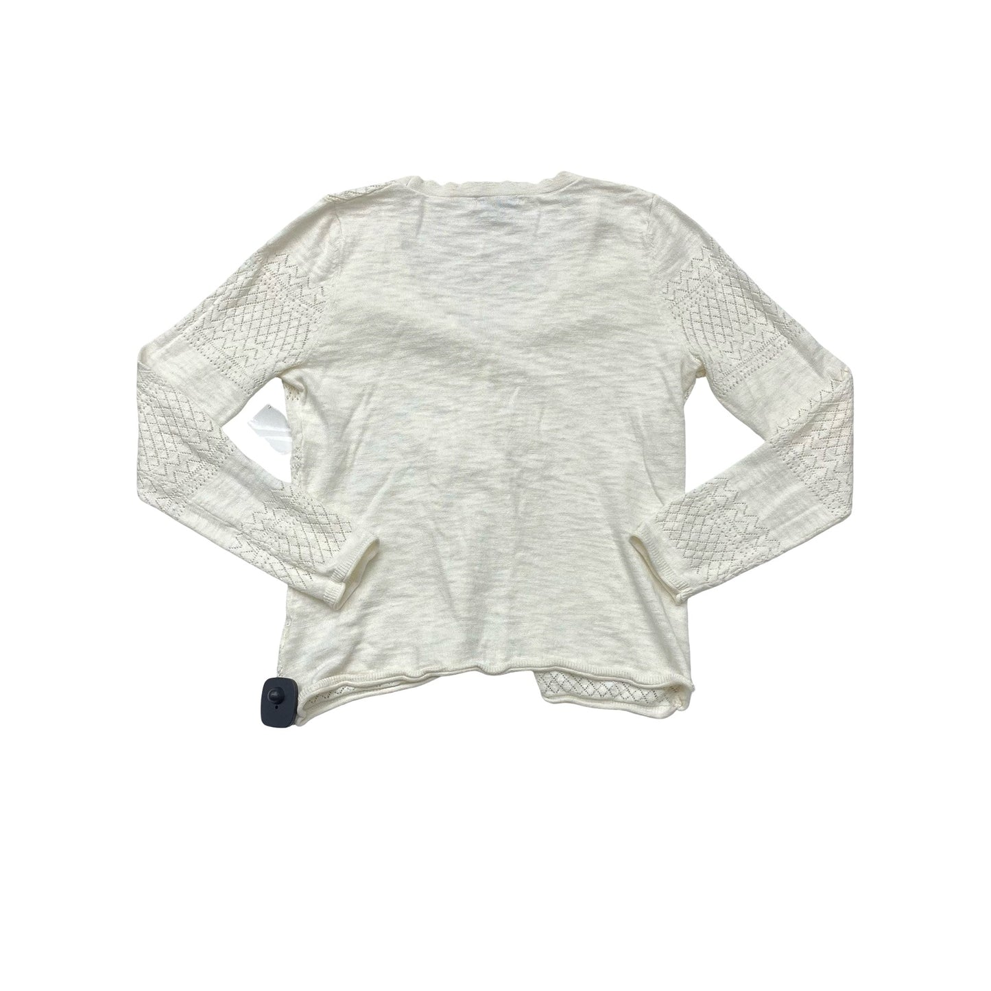 Sweater Cardigan Designer By Frye In Cream, Size:M