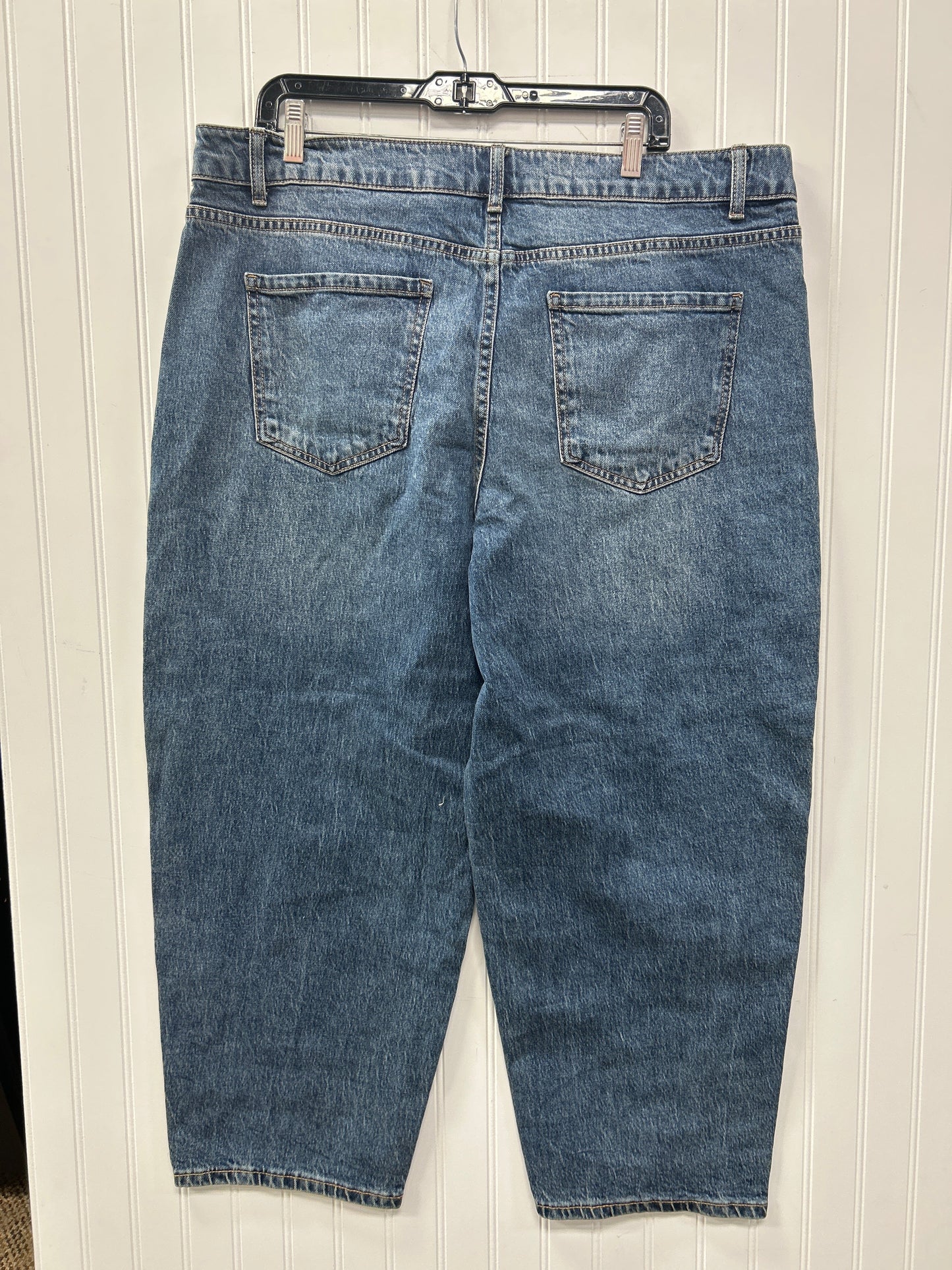 Jeans Wide Leg By Time And Tru In Blue Denim, Size:20