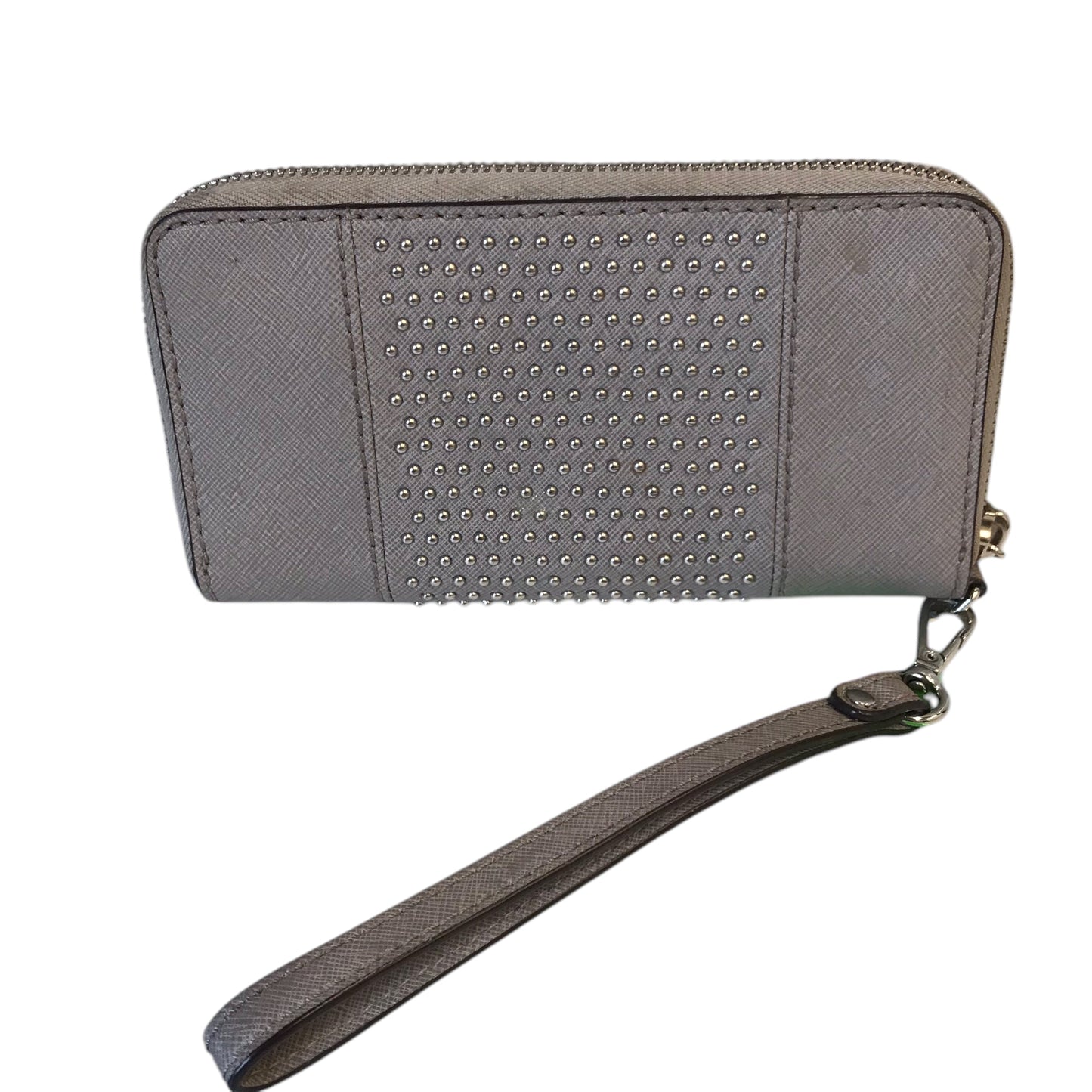 Wallet Designer By Michael Kors In Silver, Size:Medium