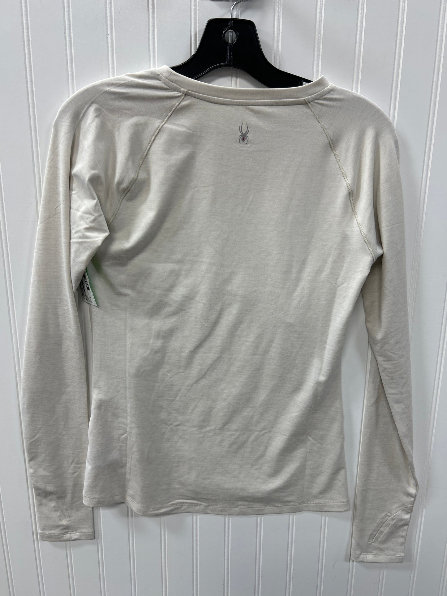 Athletic Top Ls Crewneck By Spyder In Cream, Size:S