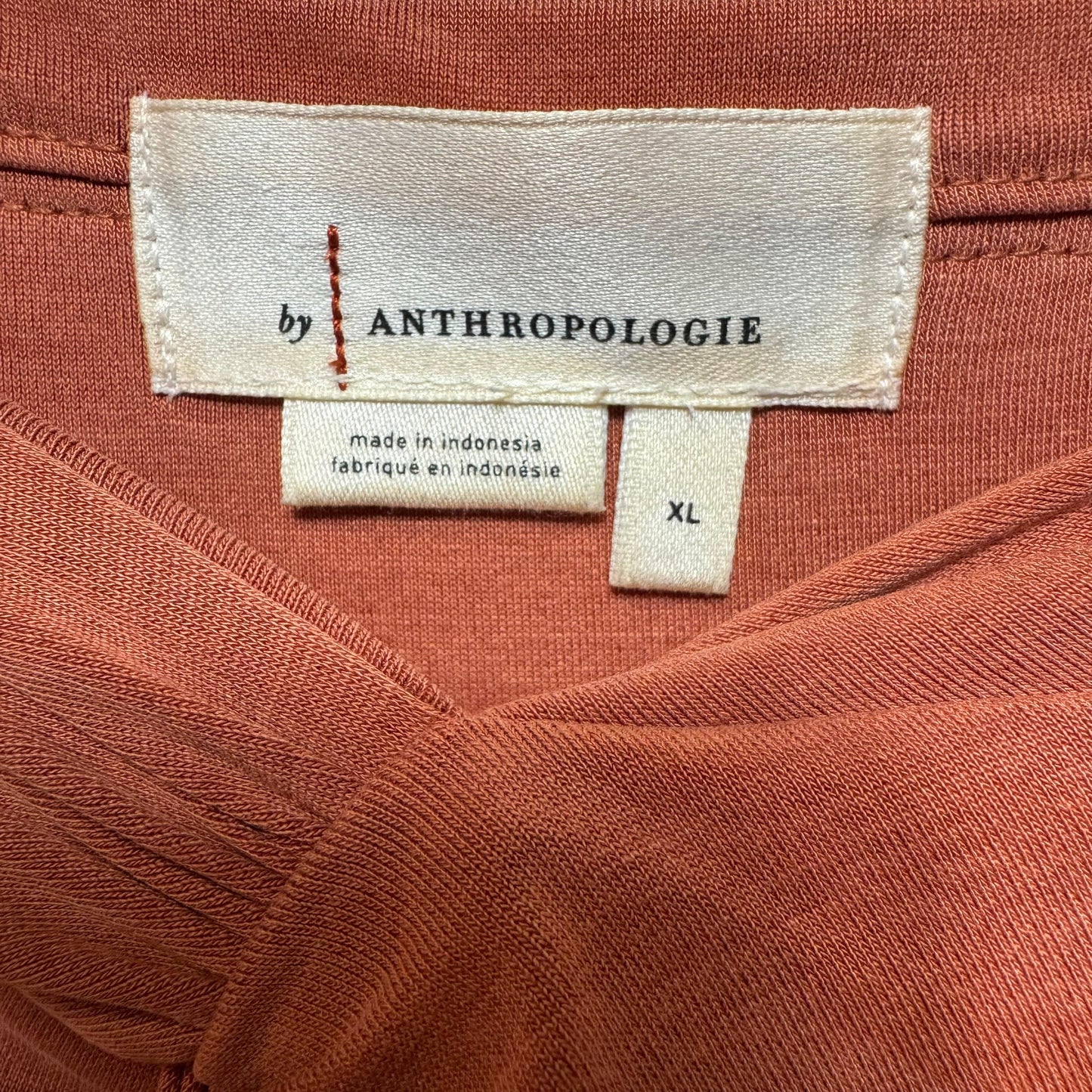 Junie High Waist Midi Skirt Pull-on By Anthropologie In Terra Cotta, Size: XL