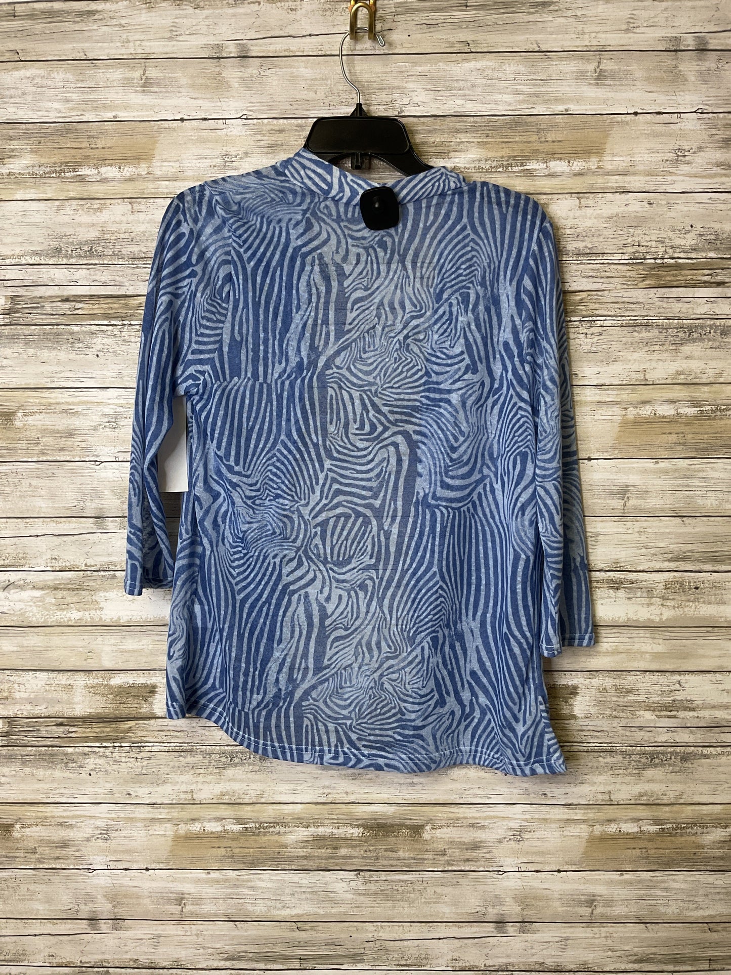 Cardigan By Kim Rogers In Blue, Size:Lp