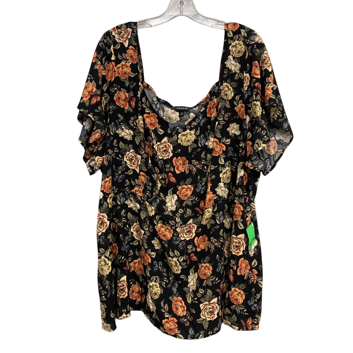 Top Ss By Torrid In Floral Print, Size:4X