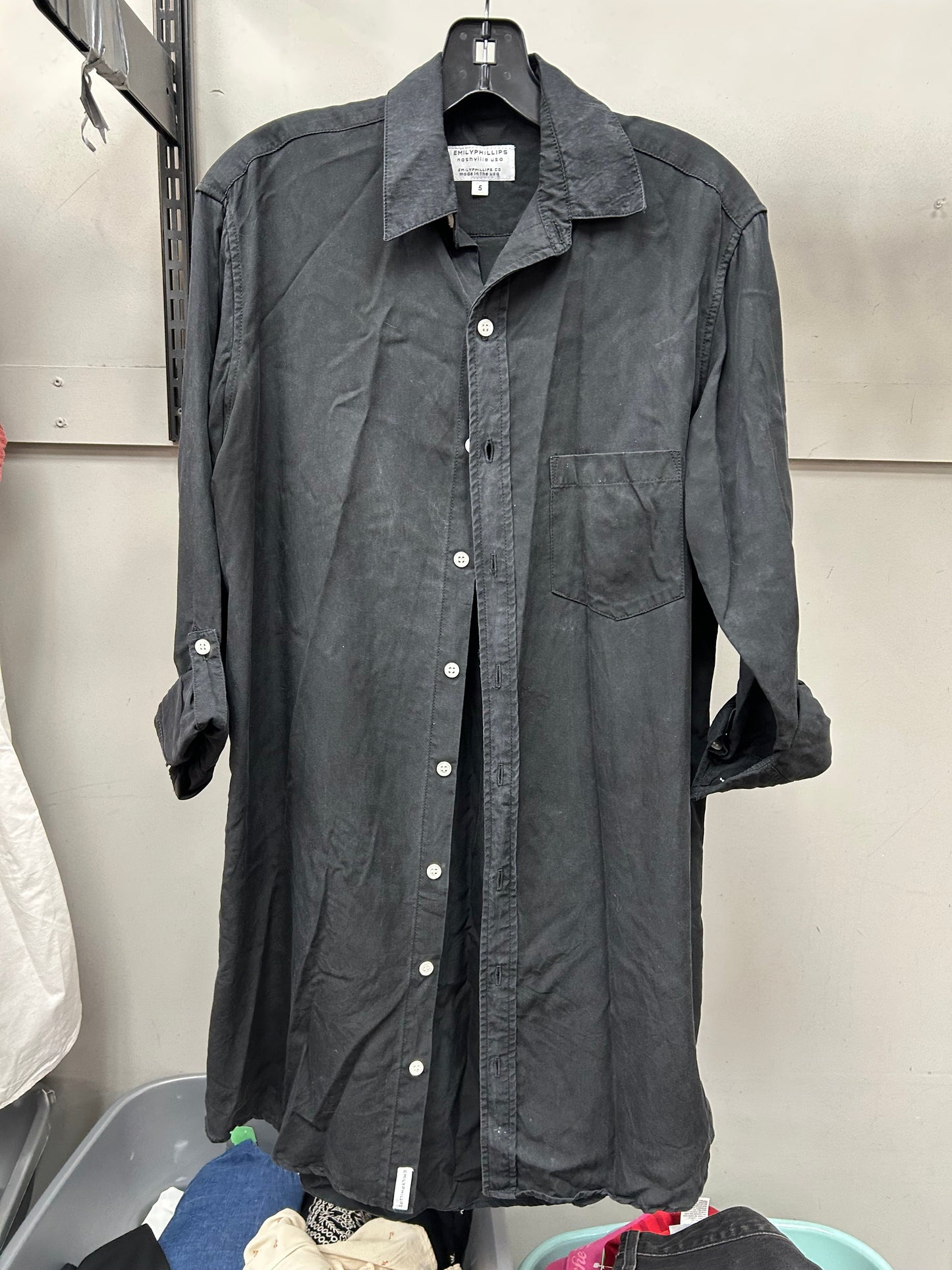 Dress Casual Short By Cma In Black, Size:L