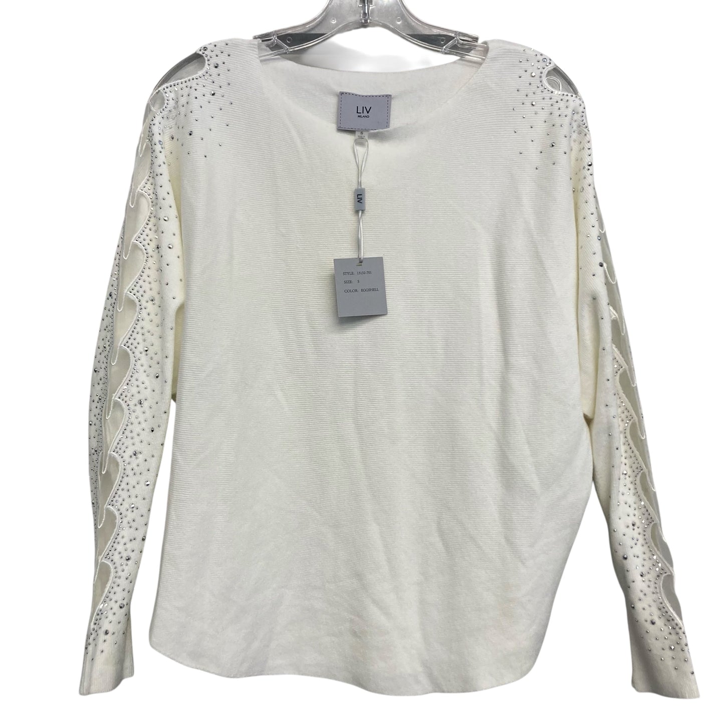 Sweater By Liv In White, Size:S