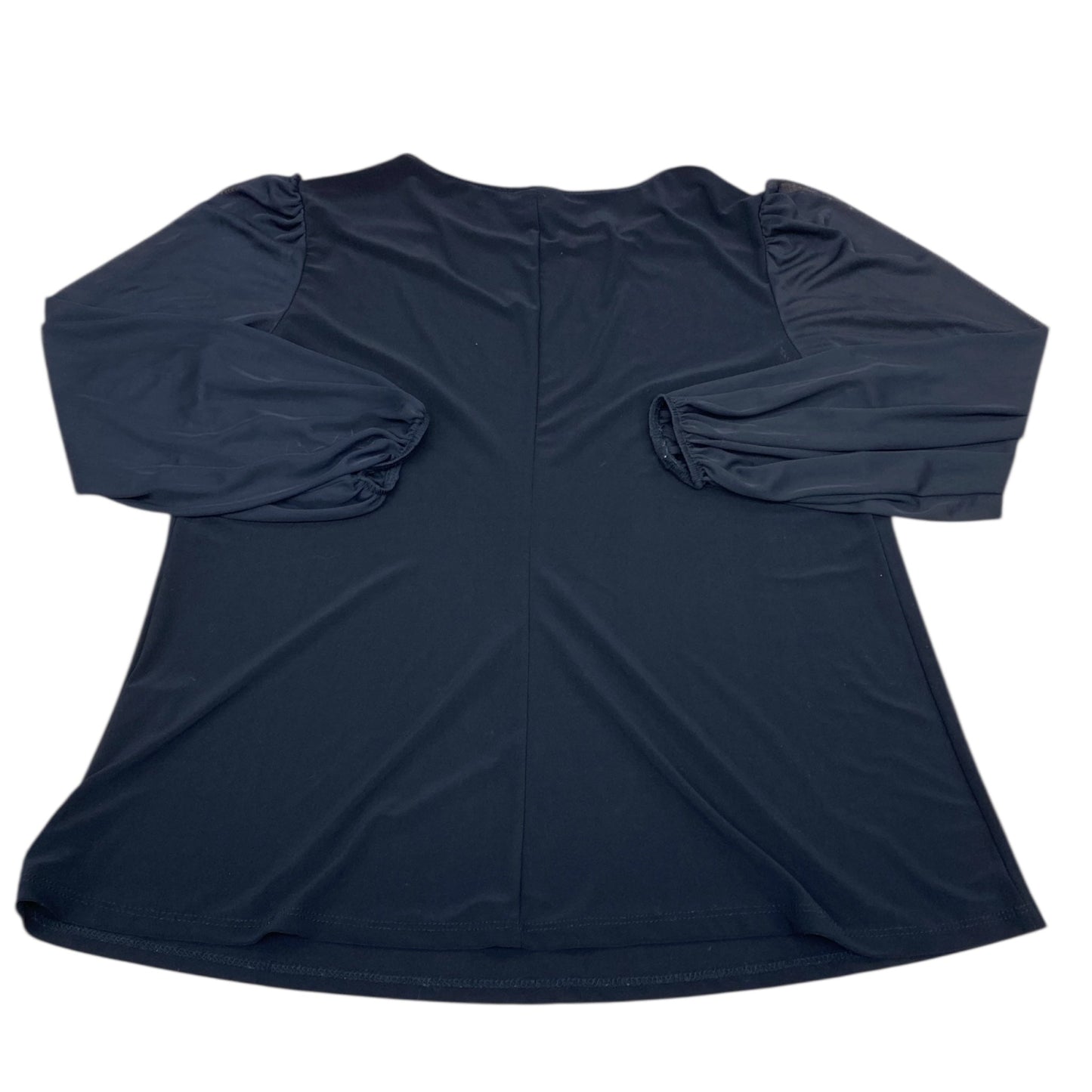 Top Ls By Nicole Miller In Black, Size:1X