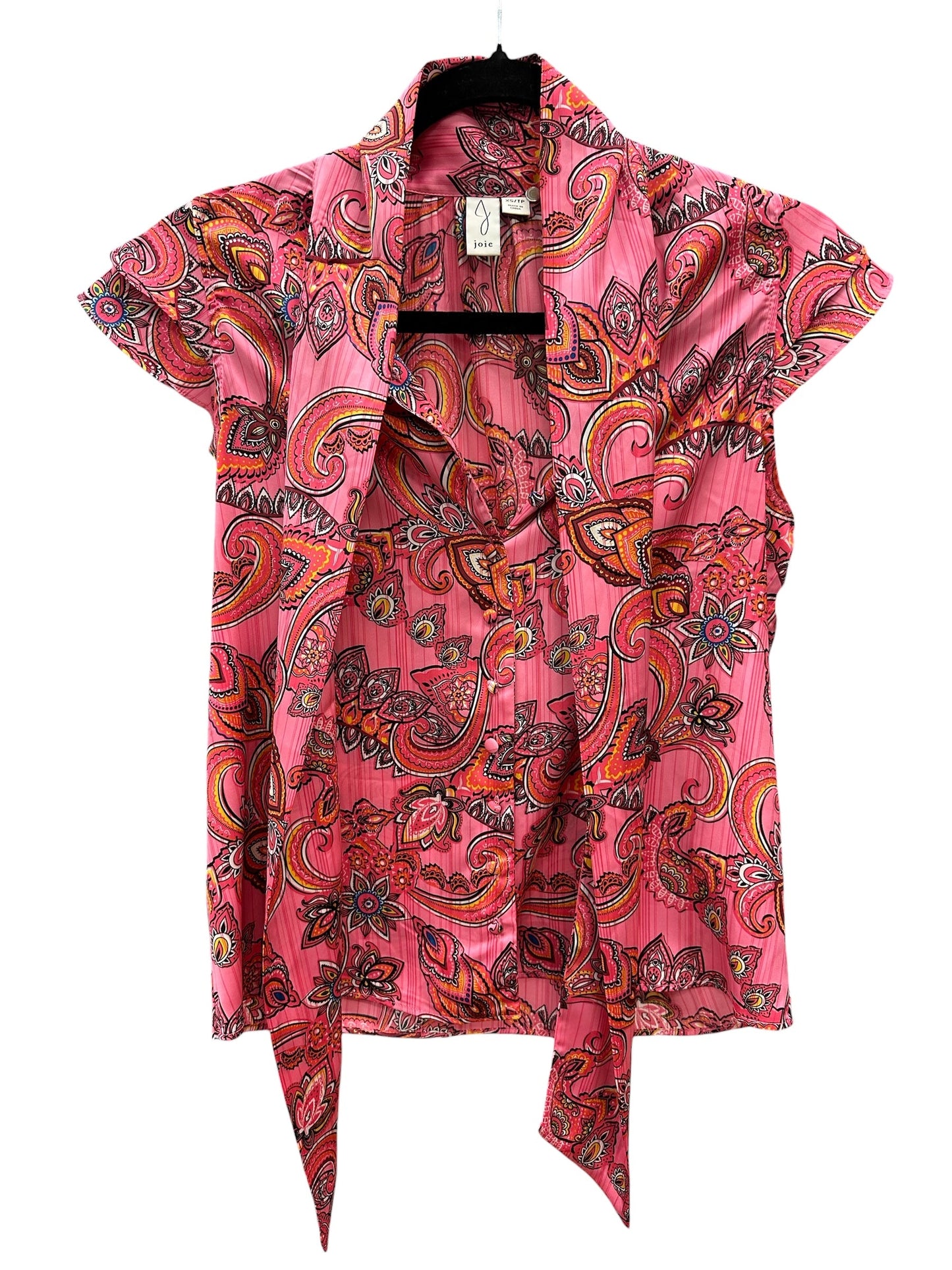 Blouse Ss By Joie In Pink, Size:Xs