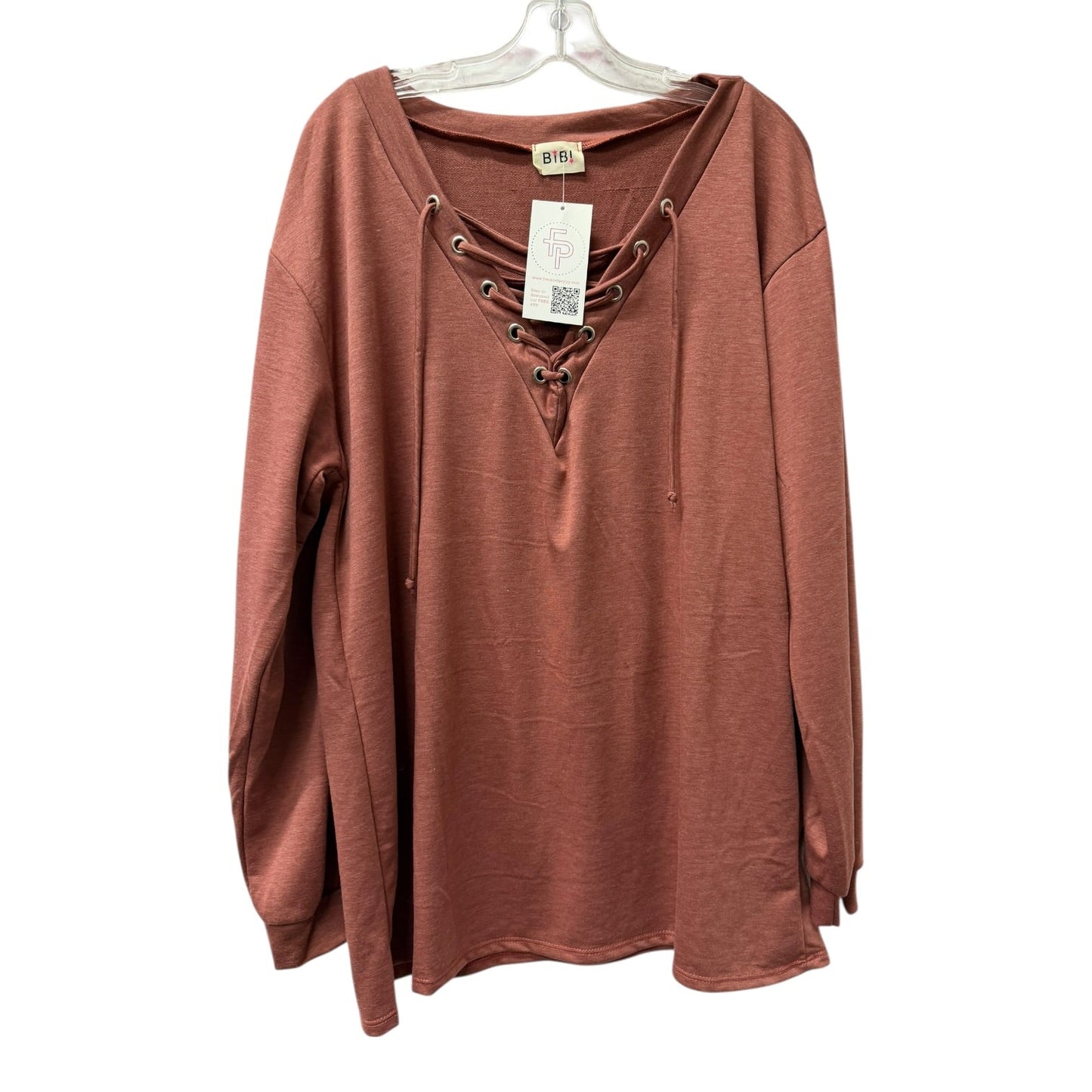 Top Ls By Bibi In Mauve, Size:Xl