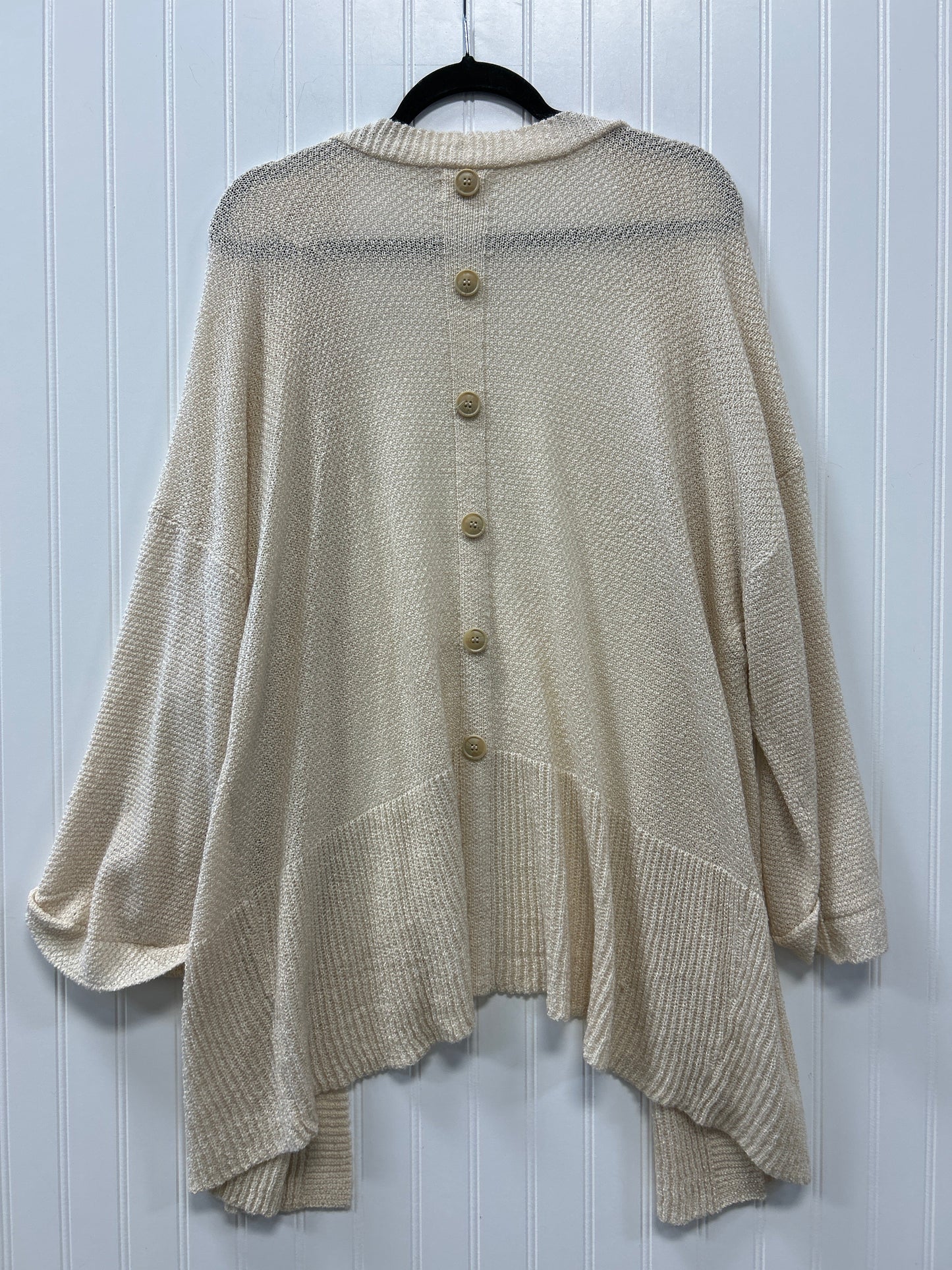 Cardigan By Cmc In Tan, Size:2X