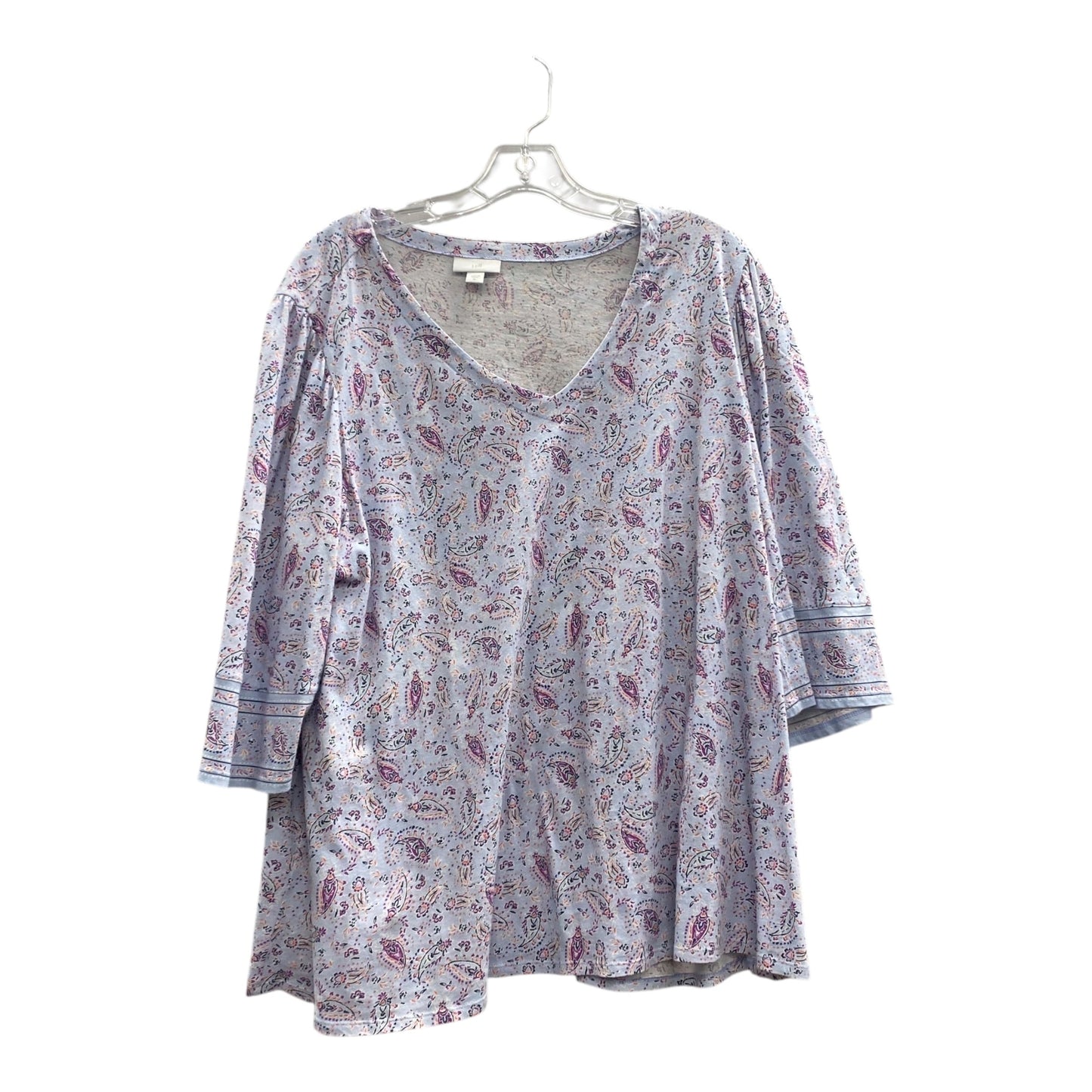 Top 3/4 Sleeve By J. Jill In Blue, Size:Xl